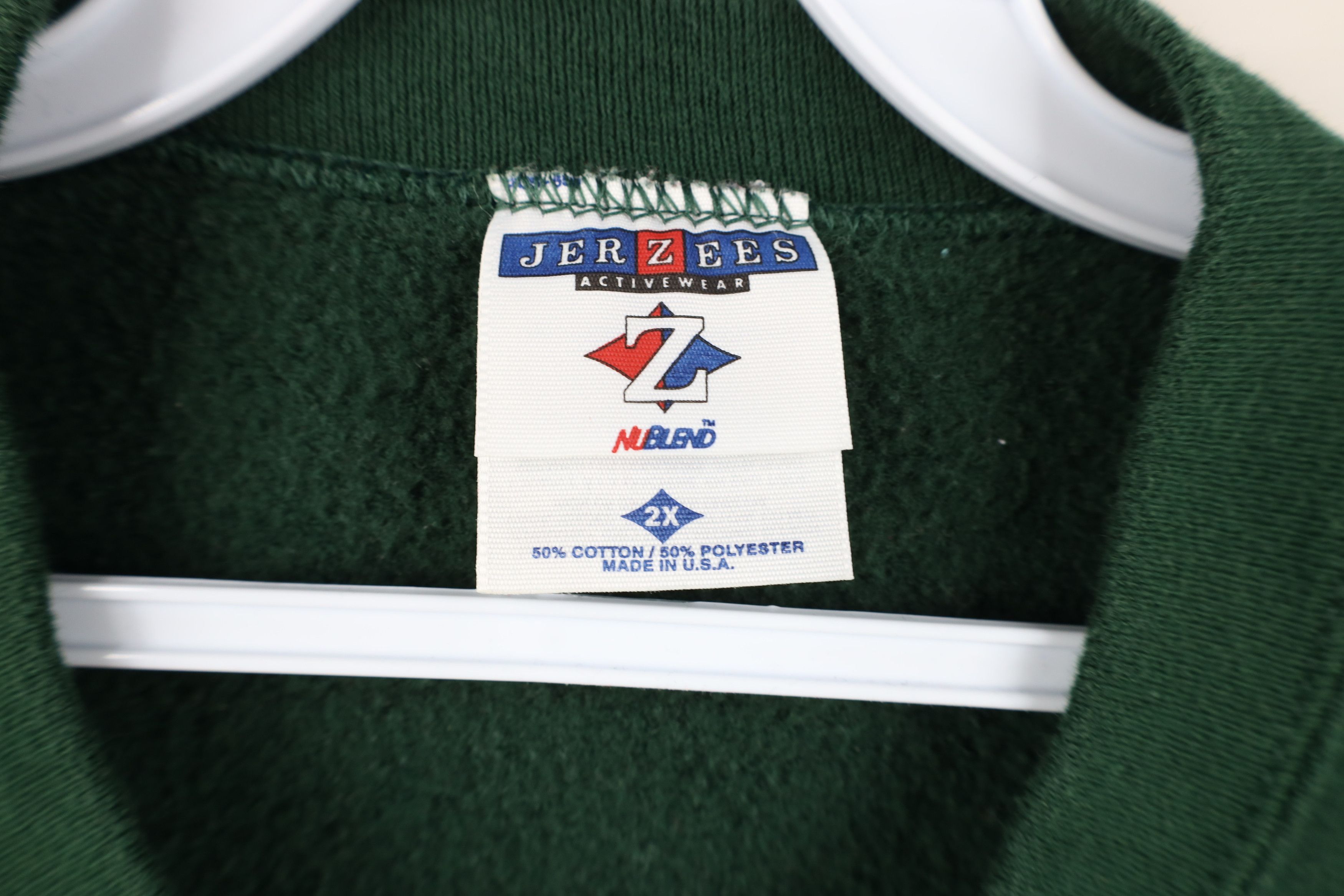 Vintage Vintage 90s Streetwear Crewneck Sweatshirt Hunter Green USA Size US XXL / EU 58 / 5 - 7 Thumbnail