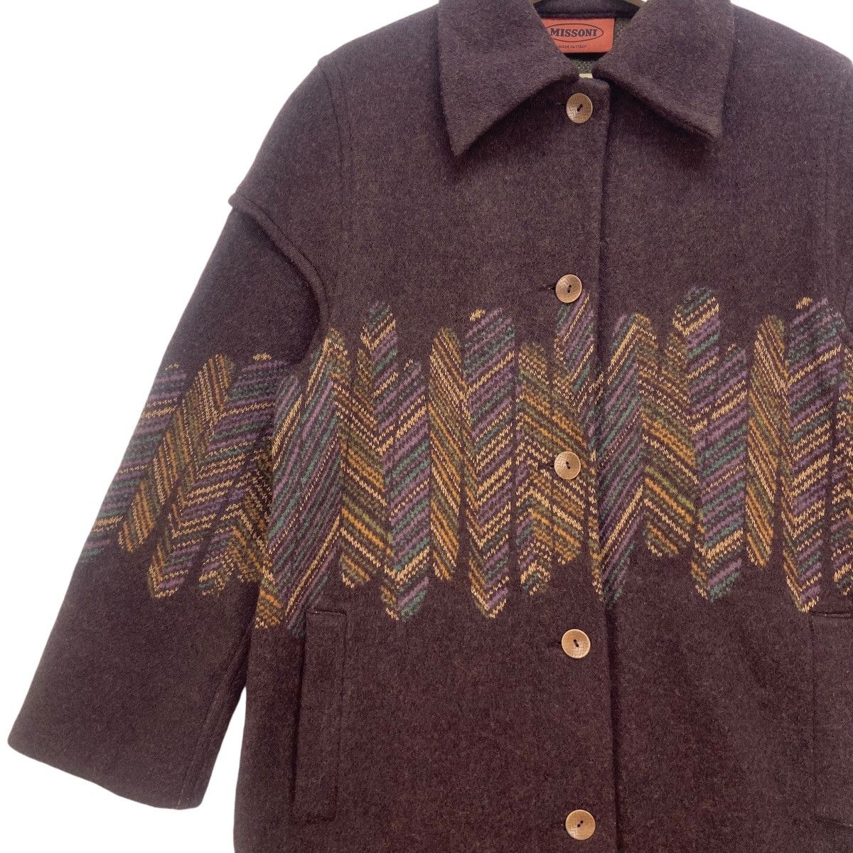 Missoni Made in Italy Missoni Wool Heavy Coat Size M / US 6-8 / IT 42-44 - 8 Thumbnail
