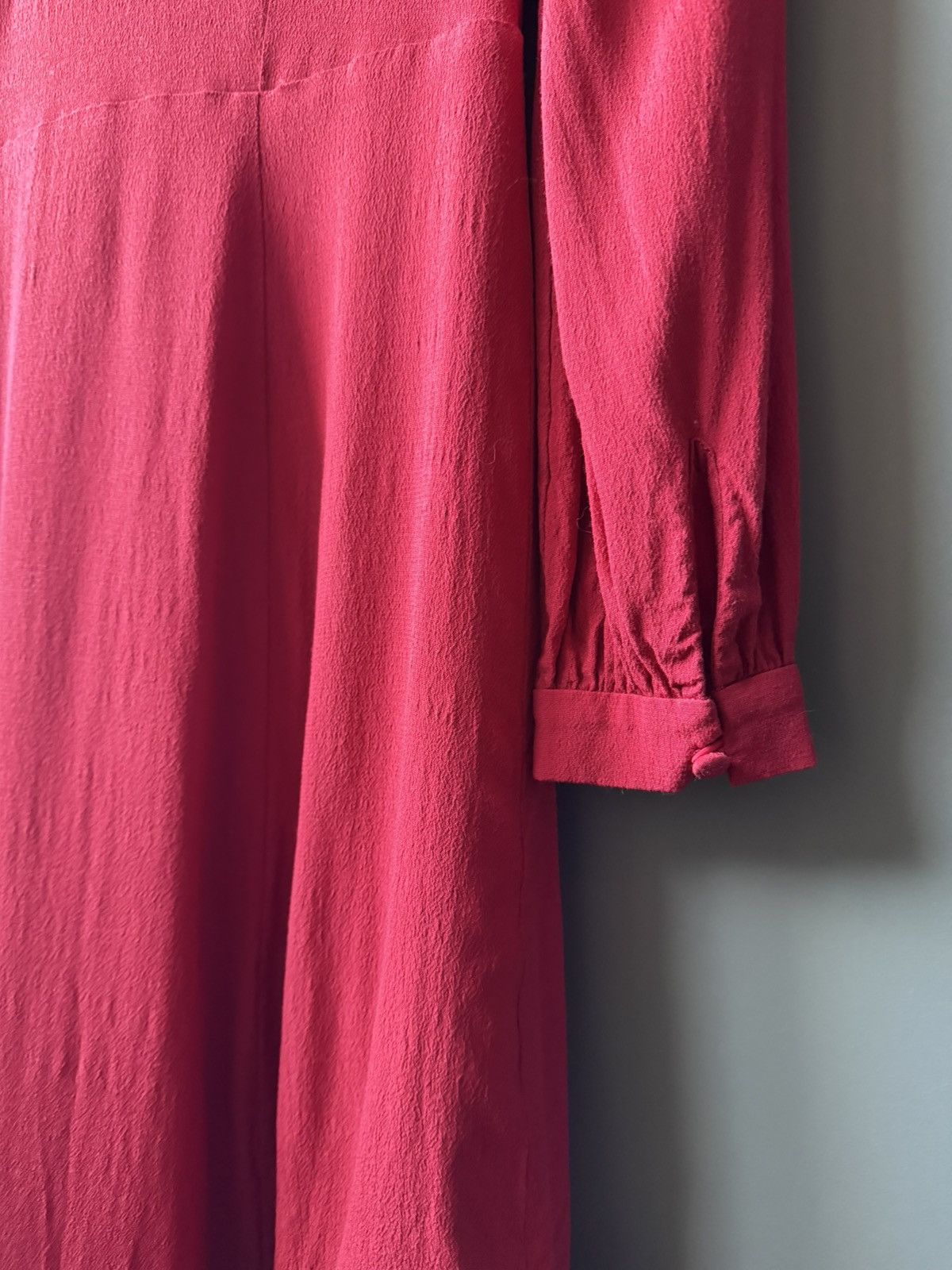 & Other Stories & Other Stories Red Romantic V-Neck Viscose Dress Size M / US 6-8 / IT 42-44 - 5 Thumbnail