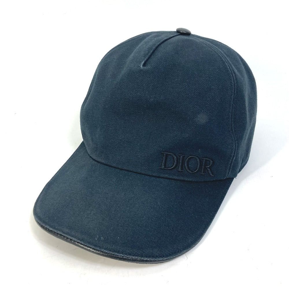Dior Dior 933C902D4511 Logo Chapeau Cap Baseball Cotton Men Black Size ONE SIZE - 1 Thumbnail
