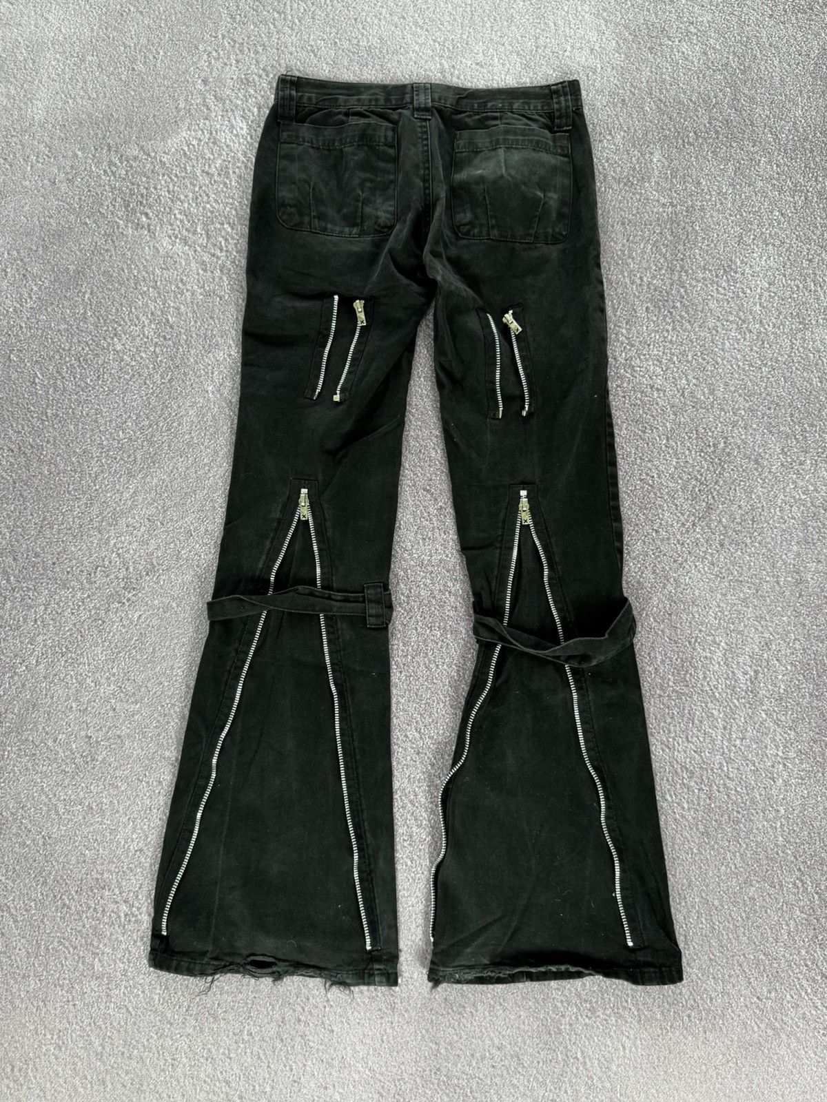 Tripp NYC Tripp Nyc Avant Garde Bondage Gothic Flared Pants Size 26" / US 2 / IT 38 - 2 Thumbnail