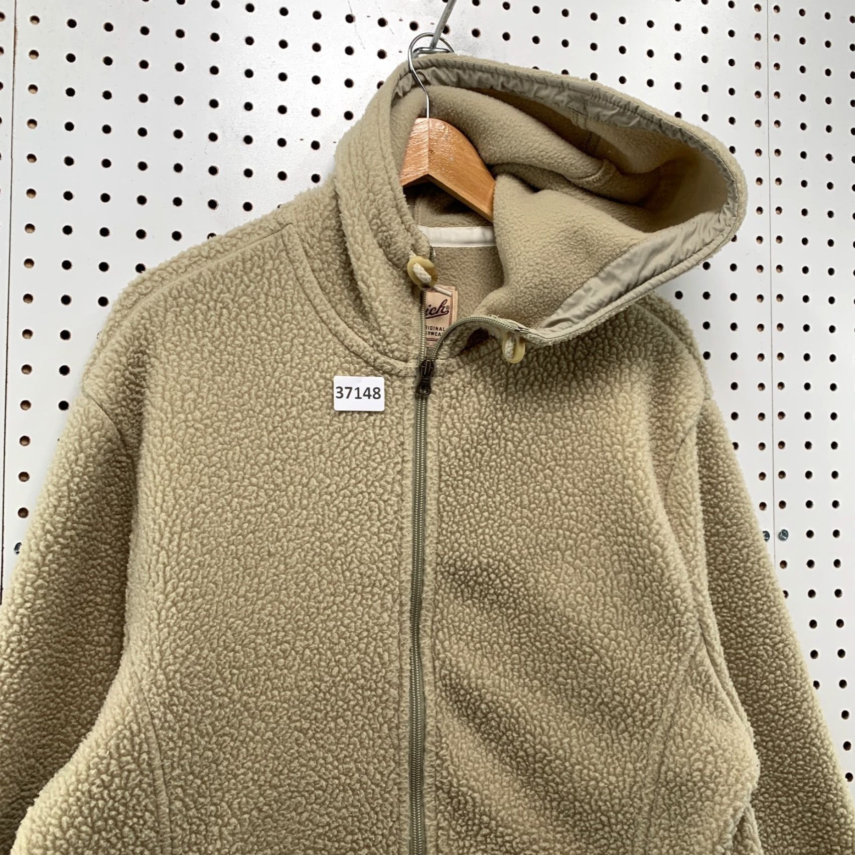 Vintage VINTAGE Woolrich Sherpa Hoodie Zip Sweatshirt 90s Womens Large Beige Activewear USA Size L / US 10 / IT 46 - 5 Thumbnail