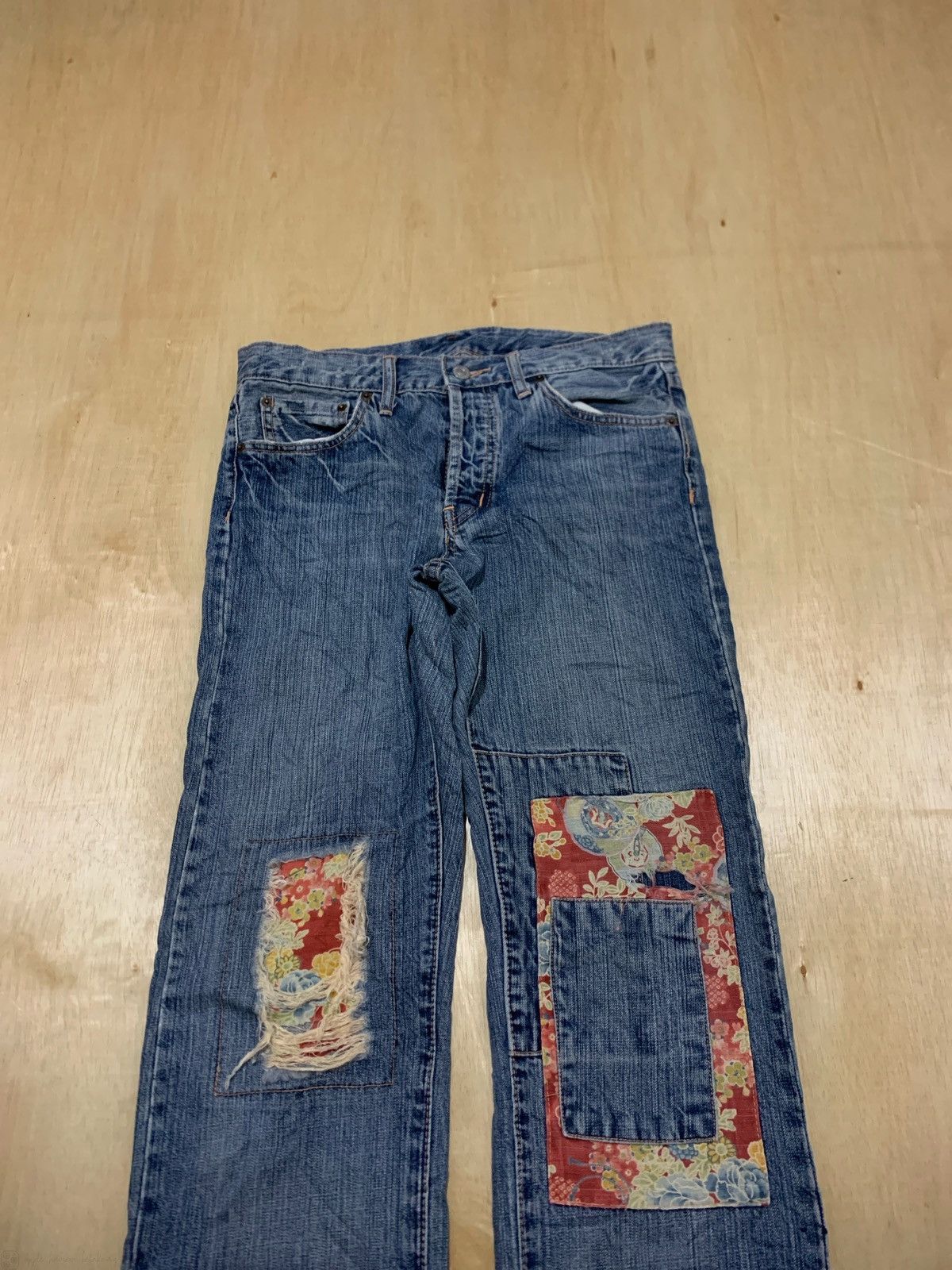 Hysteric Glamour × Japanese Brand Vintage Distressed Denim Takeo Kikuchi Denim Jeans Size US 32 / EU 48 - 2 Thumbnail