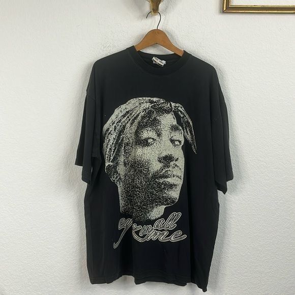 Vintage VTG 90s Tupac All Eyez On Me Portrait Tee T Shirt XXL 2XL Size US XXL / EU 58 / 5 - 1 Thumbnail