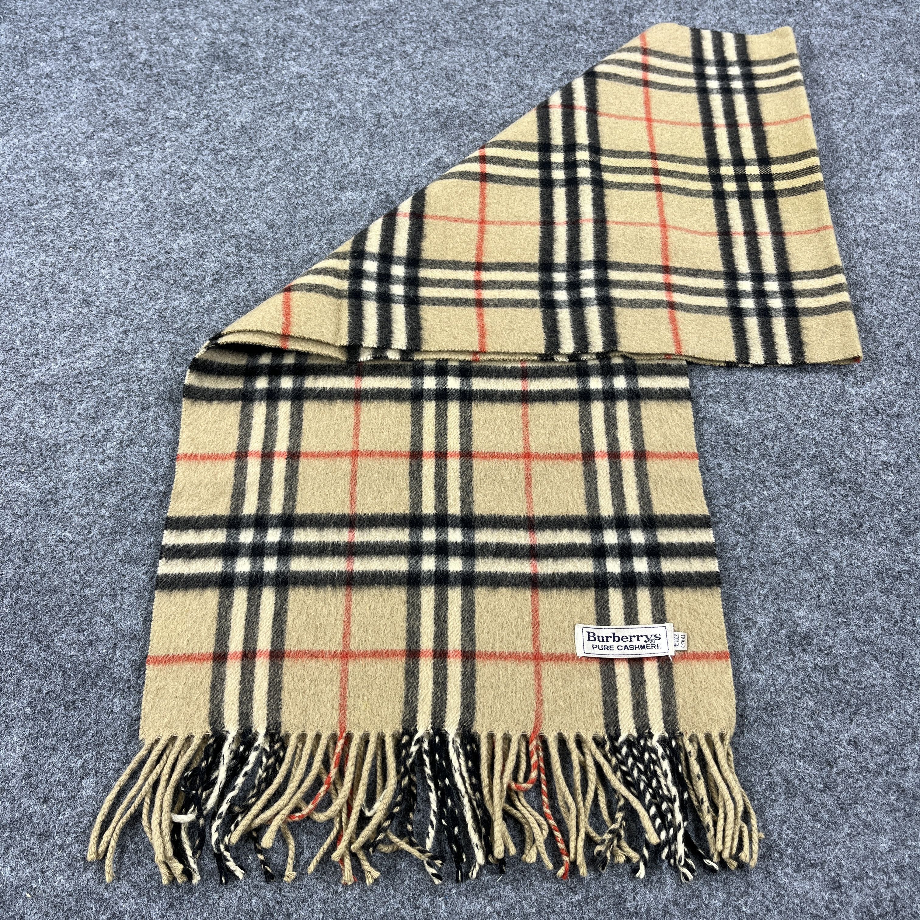Burberry × Vintage Vintage Burberry Scarf / Muffler / Neckwear K059 Size ONE SIZE - 3 Thumbnail