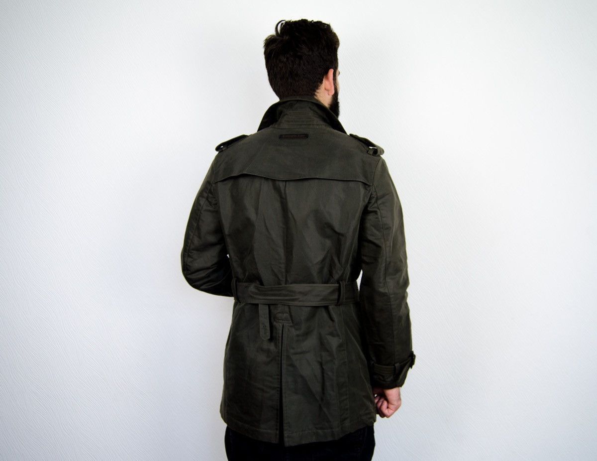 Ermenegildo Zegna Ermenegildo Zegna Olive Heavy Trench Coat Jacket Size US M / EU 48-50 / 2 - 6 Thumbnail