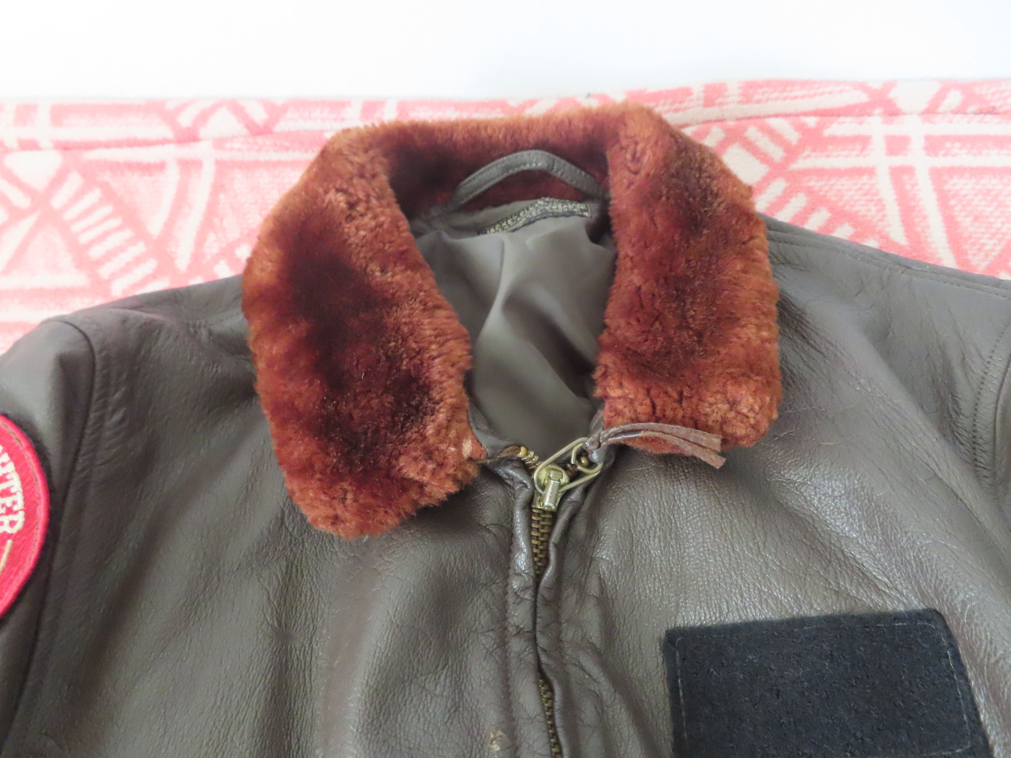 Vintage VIETNAM ERA USN FLIGHT JACKET IRVIN B. FOSTER SPORTSWEAR Size US M / EU 48-50 / 2 - 5 Thumbnail