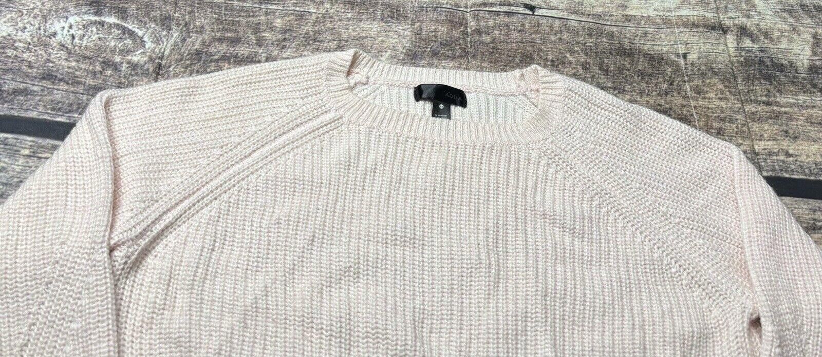 Aquascutum Aqua Sweater Women's XS Cotton Mohair Blend Pullover Pink Size XS / US 0-2 / IT 36-38 - 4 Thumbnail
