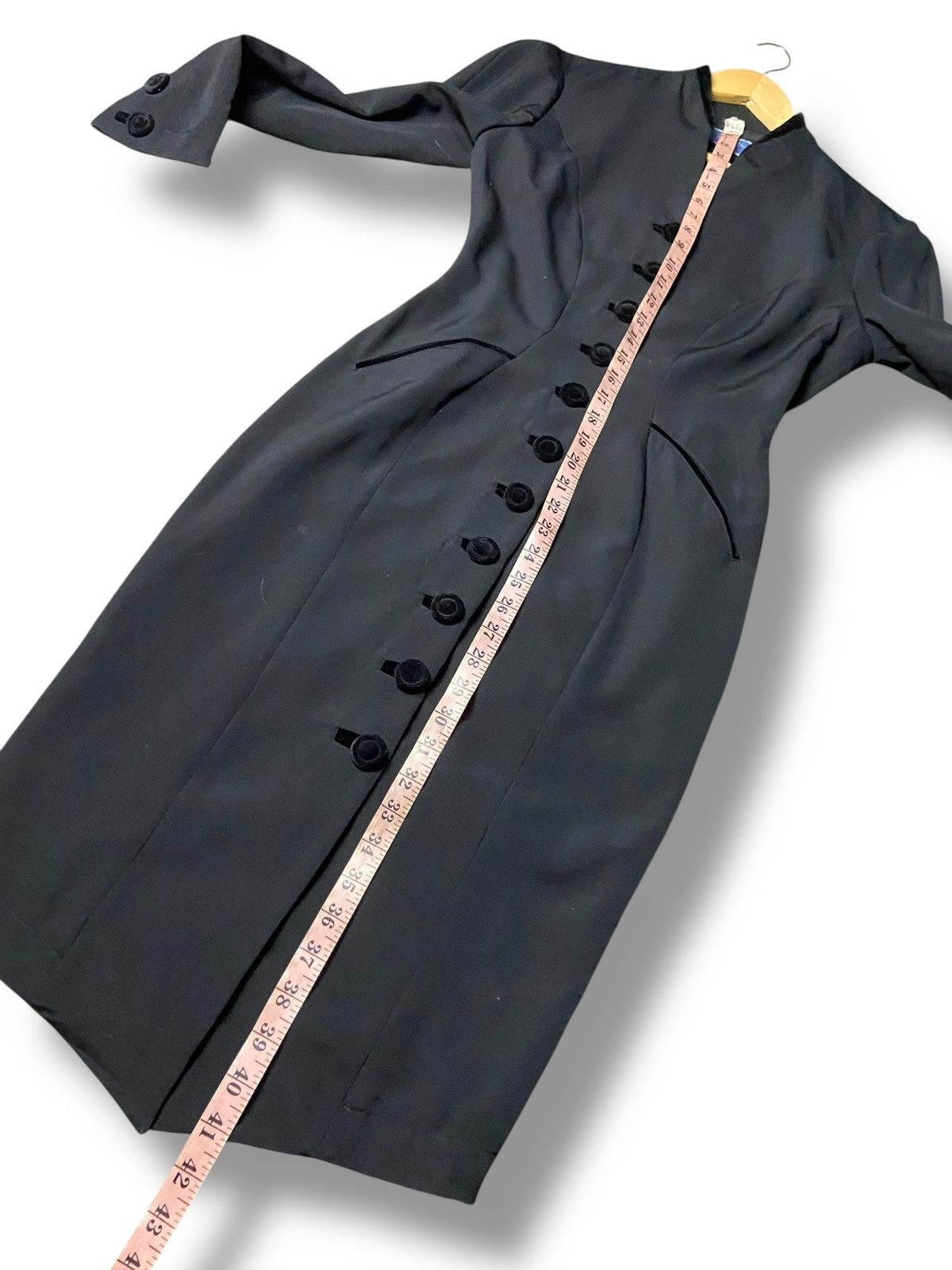 Thierry Mugler Vintage Thierry Mugler Buttoned Dress Coat (156) Size XS / US 0-2 / IT 36-38 - 11 Thumbnail