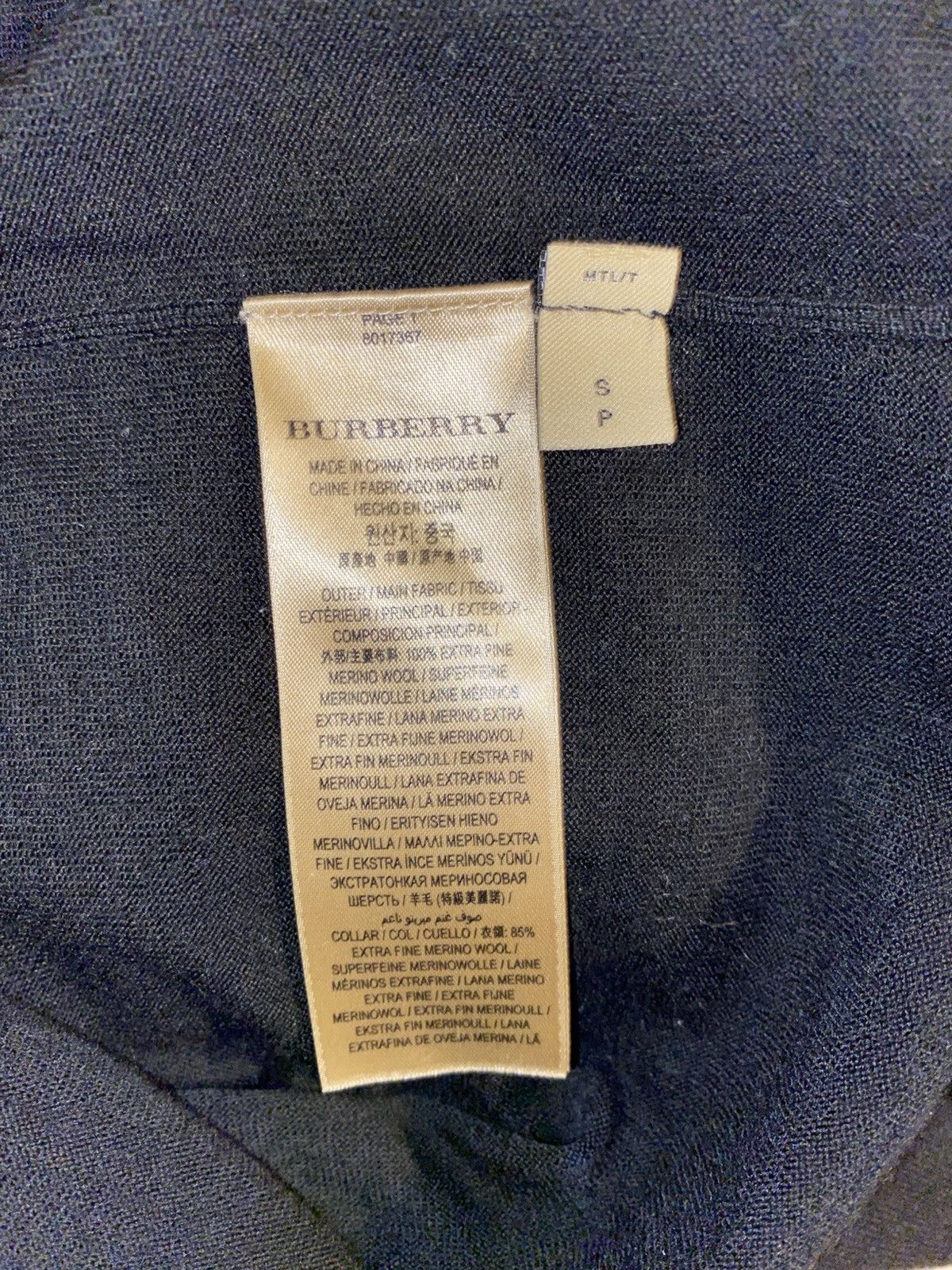 Burberry Burberry - Long Sleeve Polo Shirt - Black - Small Size US S / EU 44-46 / 1 - 13 Thumbnail