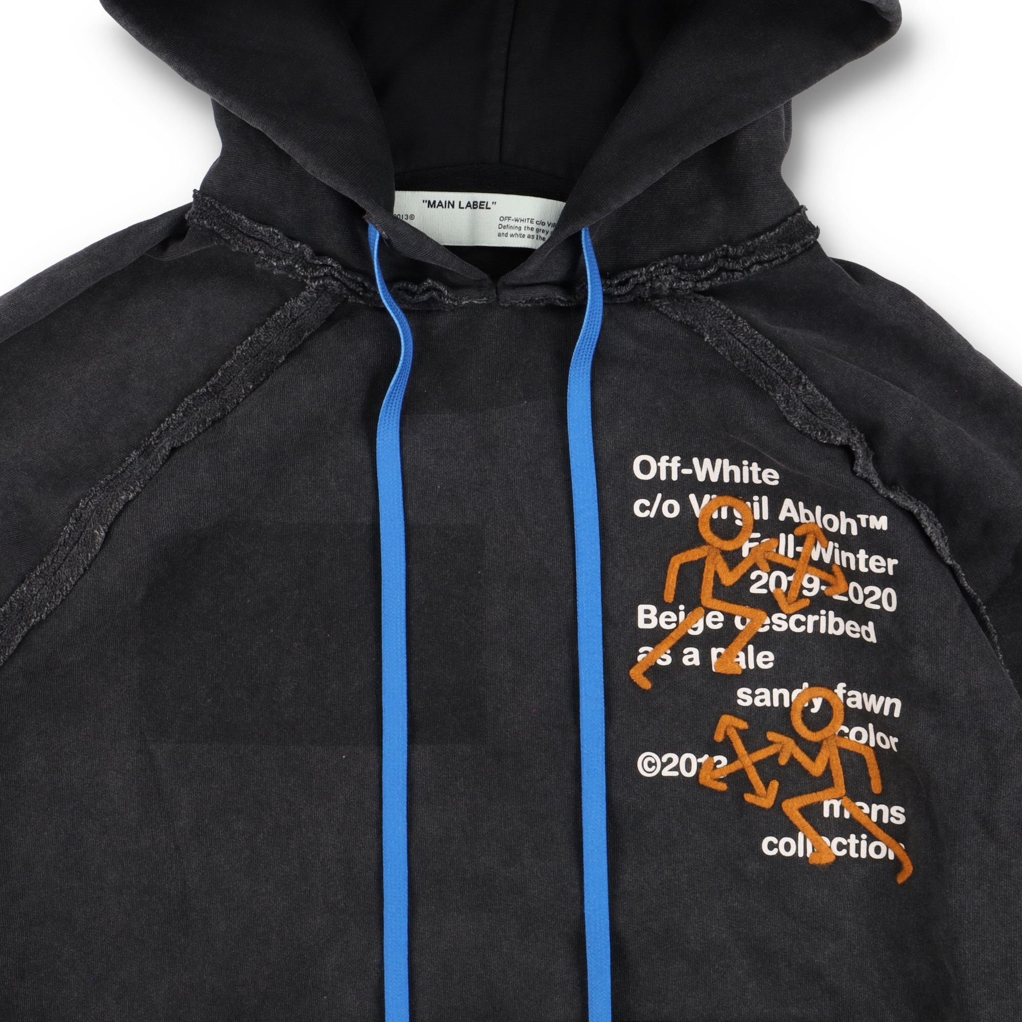 Off-White Washed Black Pictogram Incompiuto Oversized Logo Hoodie Size M / US 6-8 / IT 42-44 - 6 Thumbnail