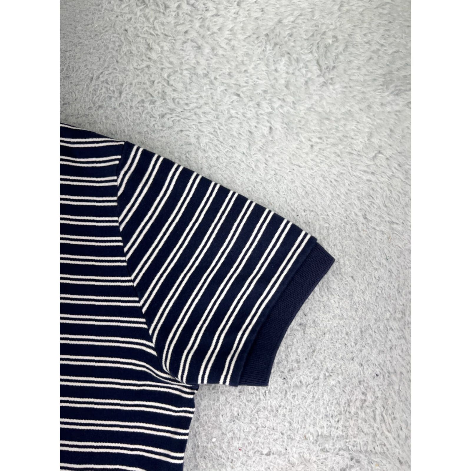 Ralph Lauren VINTAGE Ralph Lauren Polo Shirt Mens Large Blue White Stripe Golf Cotton Size US L / EU 52-54 / 3 - 4 Thumbnail