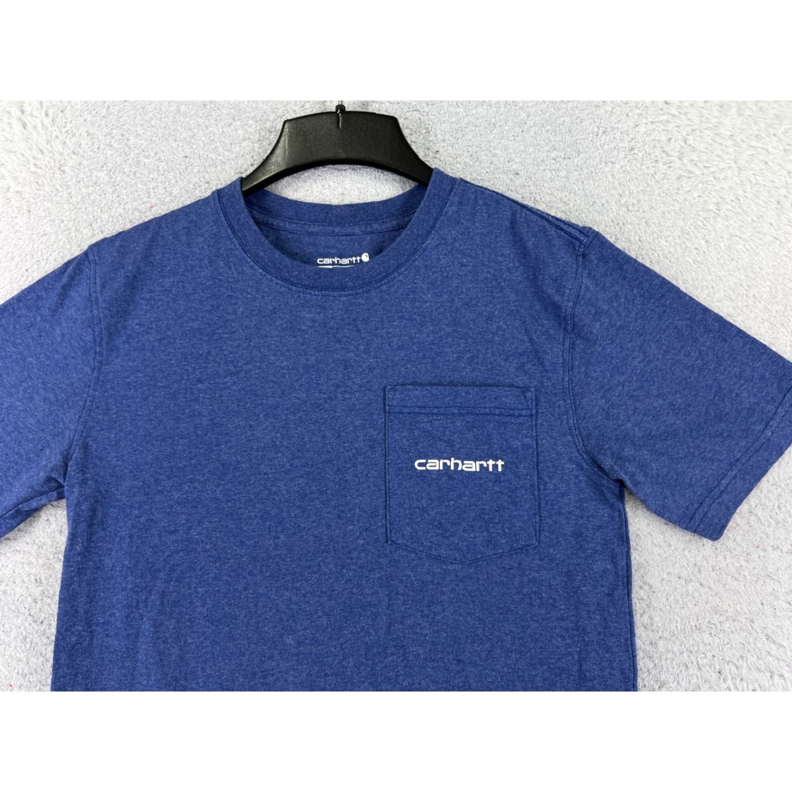 Carhartt Carhartt Shirt Men S Blue Short Sleeve Crew Neck Cotton Blend Pocket Logo 90s Beer Theme? Size US S / EU 44-46 / 1 - 4 Thumbnail