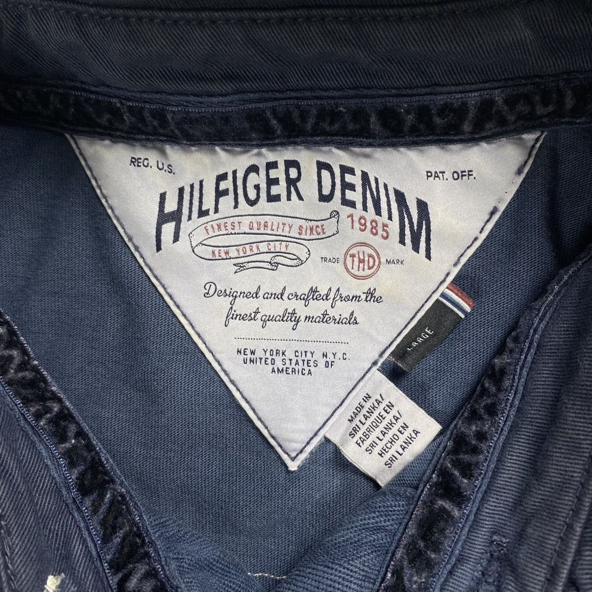 Tommy Hilfiger Vintage 90s Hilfiger Denim THD Rugby Shirt Size US L / EU 52-54 / 3 - 3 Thumbnail