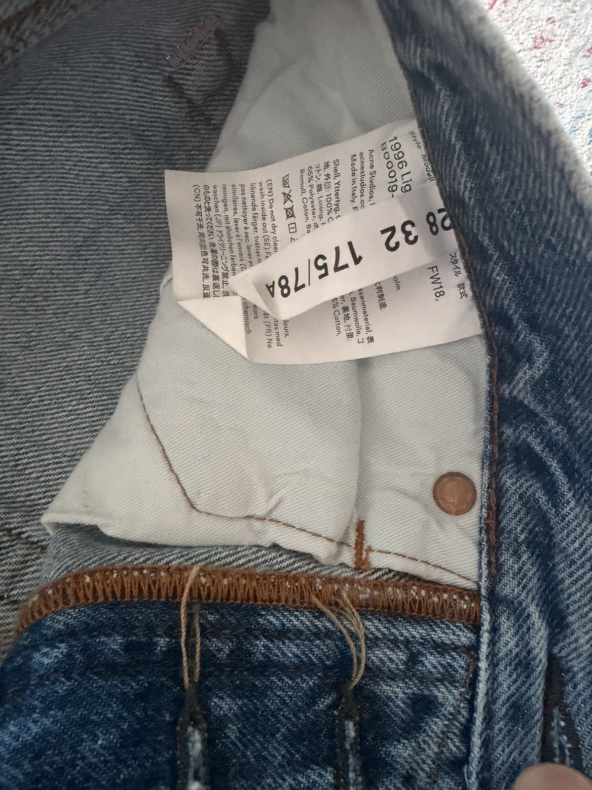 Acne Studios Acne Studios - 1996 Light Blue - NWT Size US 28 / EU 44 - 6 Thumbnail