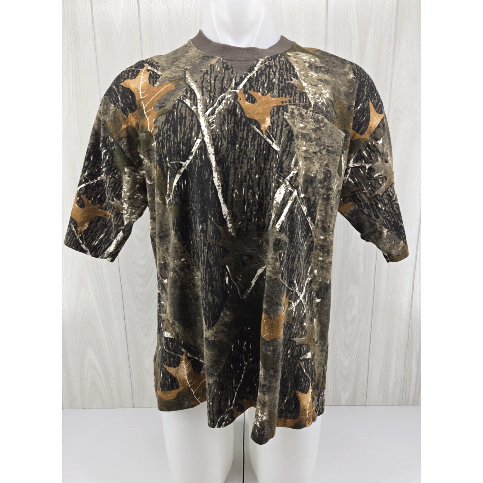 Vintage Canyon Guide T-Shirt Camouflage Short Sleeve Cotton XL Pocket Mens Size US XL / EU 56 / 4 - 2 Thumbnail