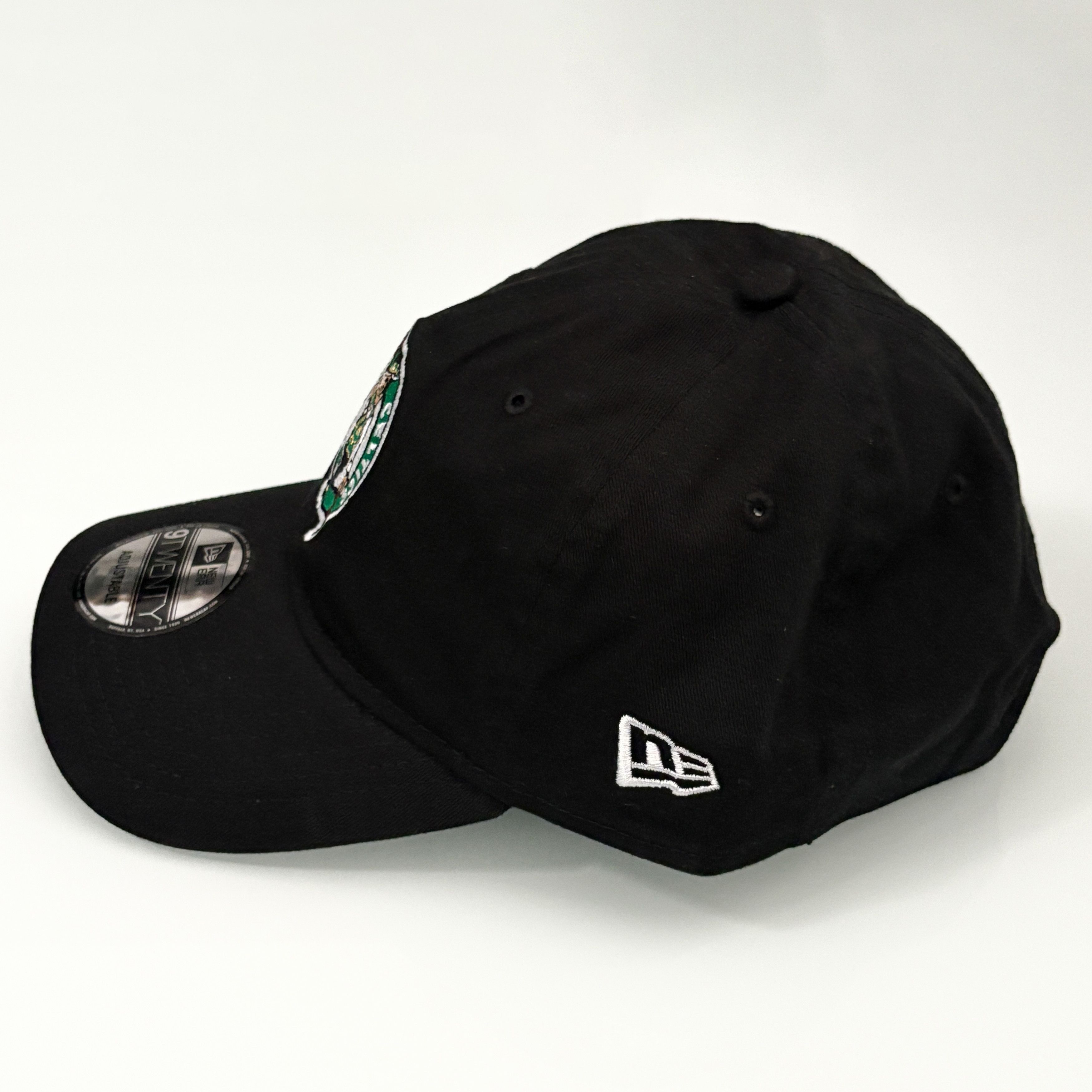 New Era New Era Boston Celtics 9TWENTY Black Strapback Hat NWT Size ONE SIZE - 2 Thumbnail