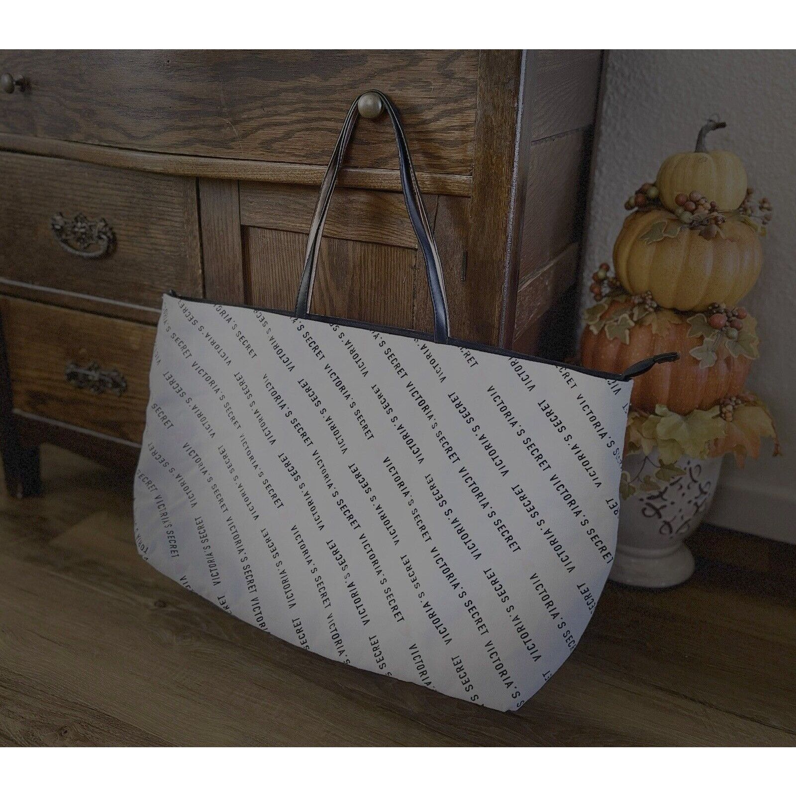 Victoria's Secret Victoria’s Secret Large Canvas Weekender Tote Bag Size ONE SIZE - 2 Thumbnail