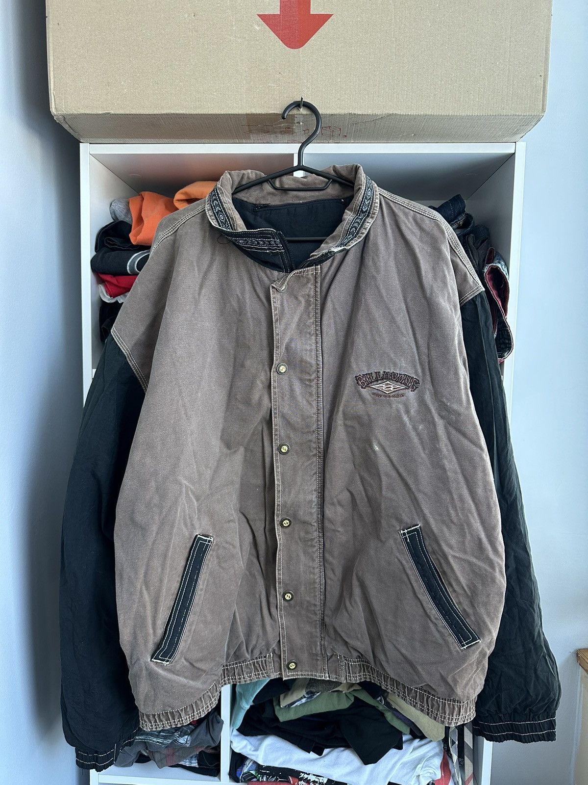 Billabong 🔥VINTAGE 2 SIDED REVERSIBLE BILLABONG JACKET🔥 Size US L / EU 52-54 / 3 - 5 Thumbnail