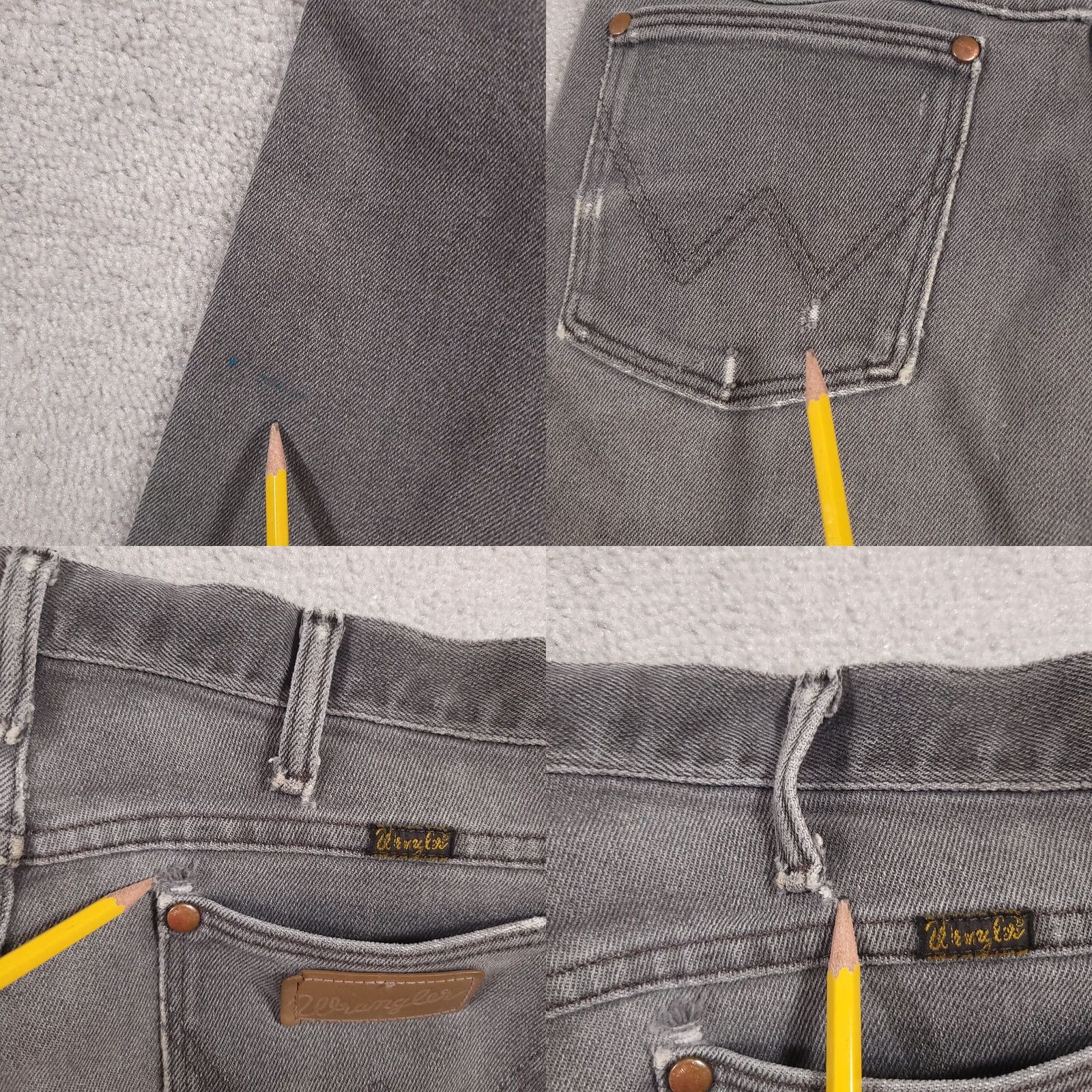 Wrangler VINTAGE Wrangler Jeans Men Slim Black Denim 34x36 Cowboy Cut Distressed 938BLK Western Cowboy Ride Adult Mens Size US 34 / EU 50 - 11 Thumbnail