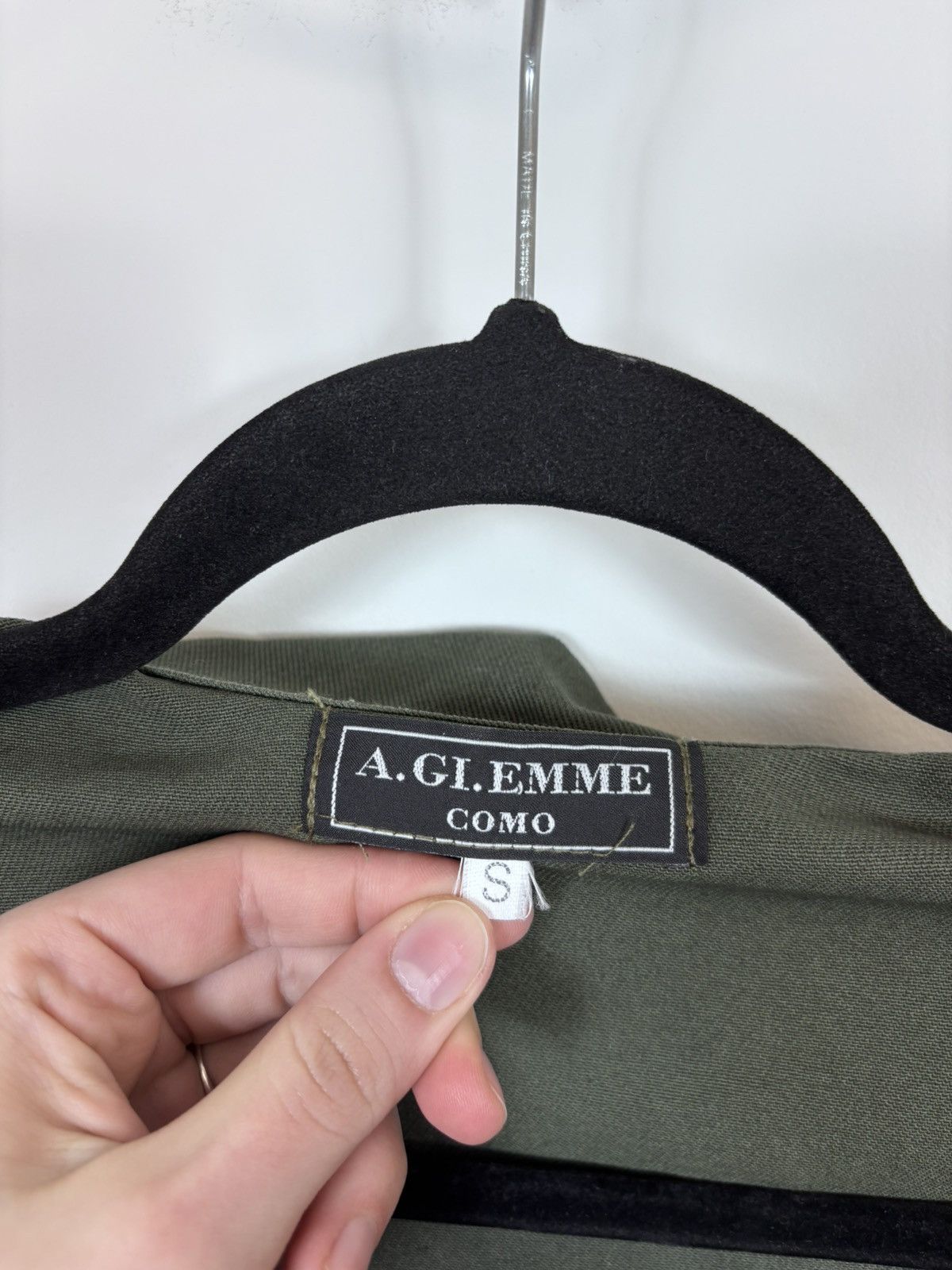Other Vintage A.GI.EMME Como Men’s Olive Green Zip Up Jacket Size US S / EU 44-46 / 1 - 9 Thumbnail
