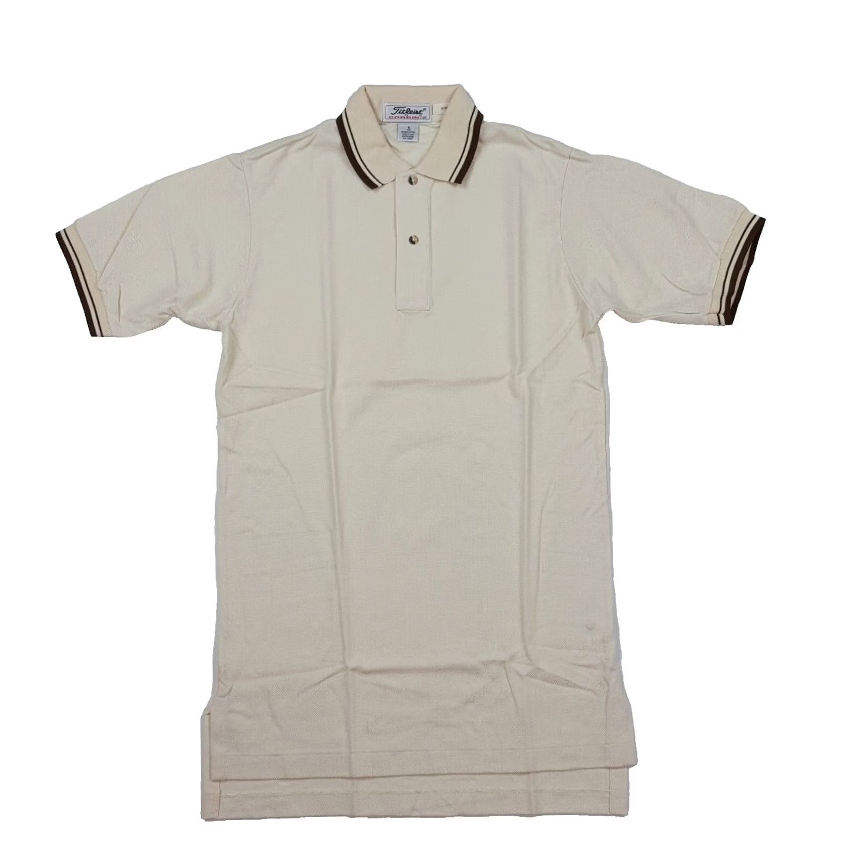 Titleist VINTAGE Titleist Golf Polo Men's S Ivory Knit Collared Button Shirt USA Made 90s Preppy Athletic Golf Outdoor PGA Sports Tennis Classic Shirt Size US S / EU 44-46 / 1 - 2 Thumbnail