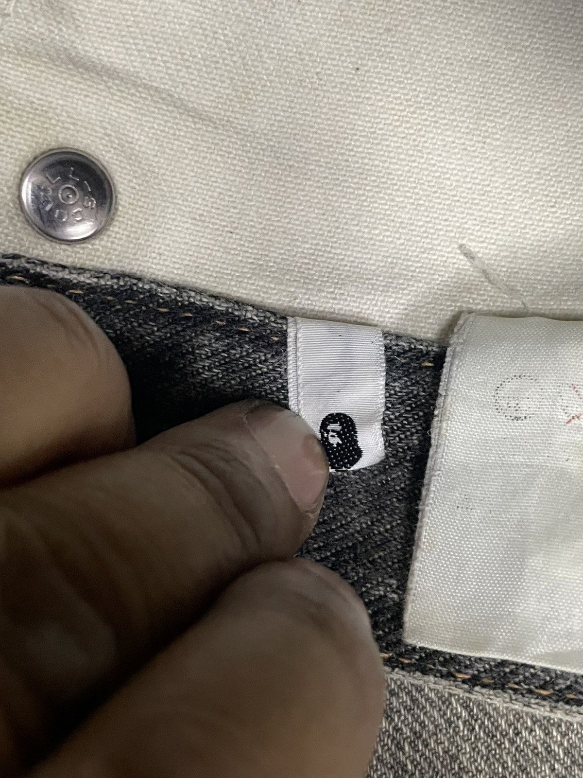 Bape Vintage Bape Busy Works Selvedge Distresed Denim Size US 31 - 14 Thumbnail