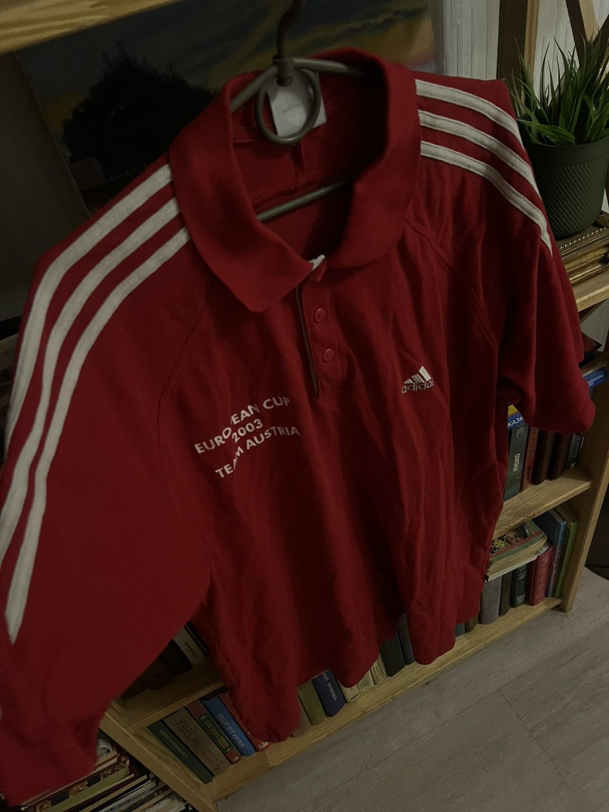 Adidas CRAZY Jersey Adidas Vintage Red - Avan Opium Drip Y2K Size US XL / EU 56 / 4 - 2 Thumbnail