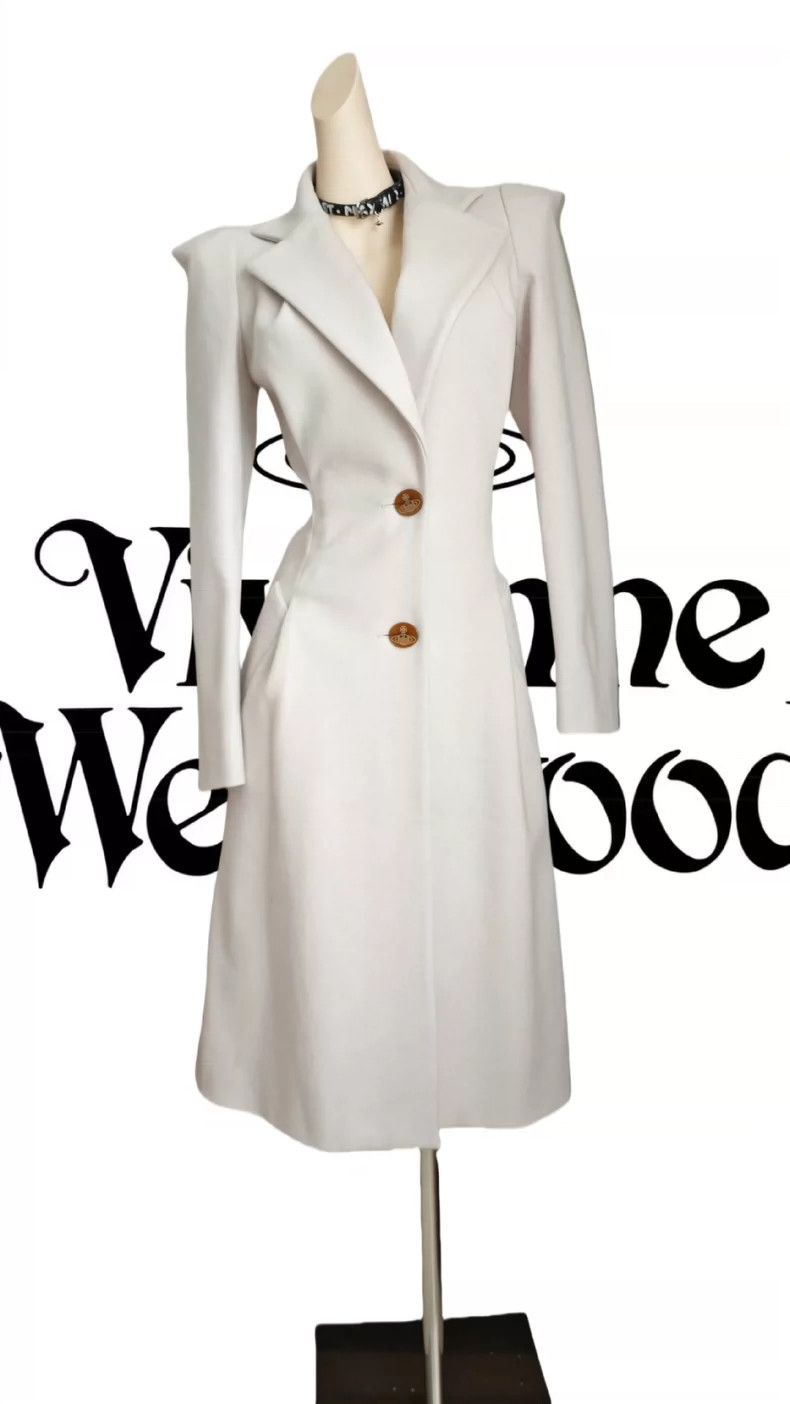 Vivienne Westwood Vivienne Westwood A beautiful white wool coat Size S / US 4 / IT 40 - 1 Thumbnail