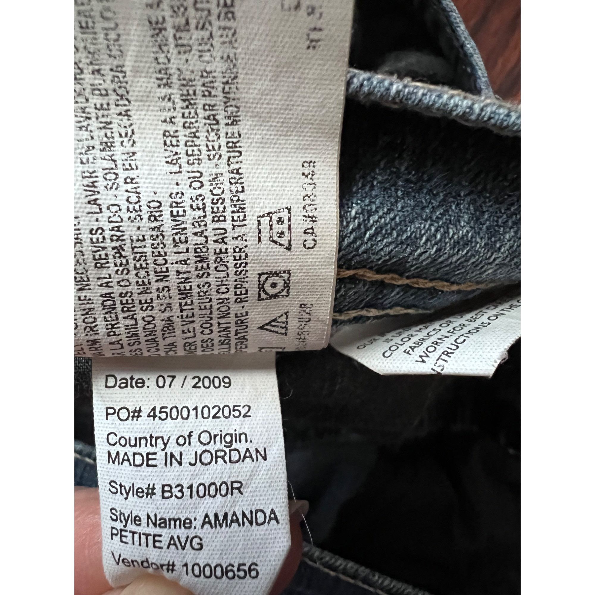 Gloria Vanderbilt Gloria Vanderbilt Amanda Womens Blue Denim Ankle Jeans Petit Size 32" / US 10 / IT 46 - 7 Thumbnail