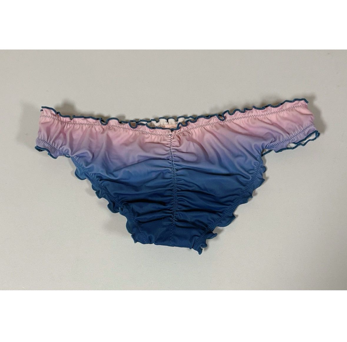 Japanese Brand Purple Ombré Ruched Bikini Bottoms Bathing Suit Size S 💜✨ Size ONE SIZE - 4 Thumbnail