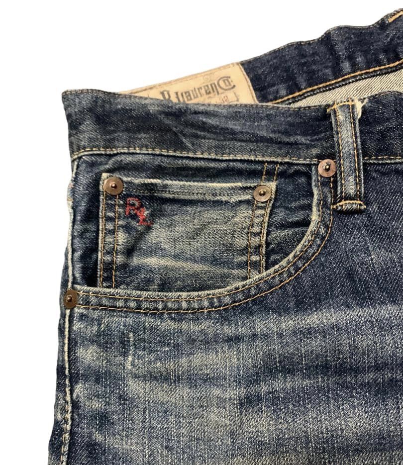 Polo Ralph Lauren Vintage Polo Ralph Lauren Straight Jeans Distressed Size US 35 - 7 Thumbnail