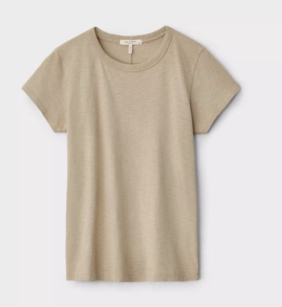 Rag & Bone New York Boyfriend Slub Tee Camel ( XS )