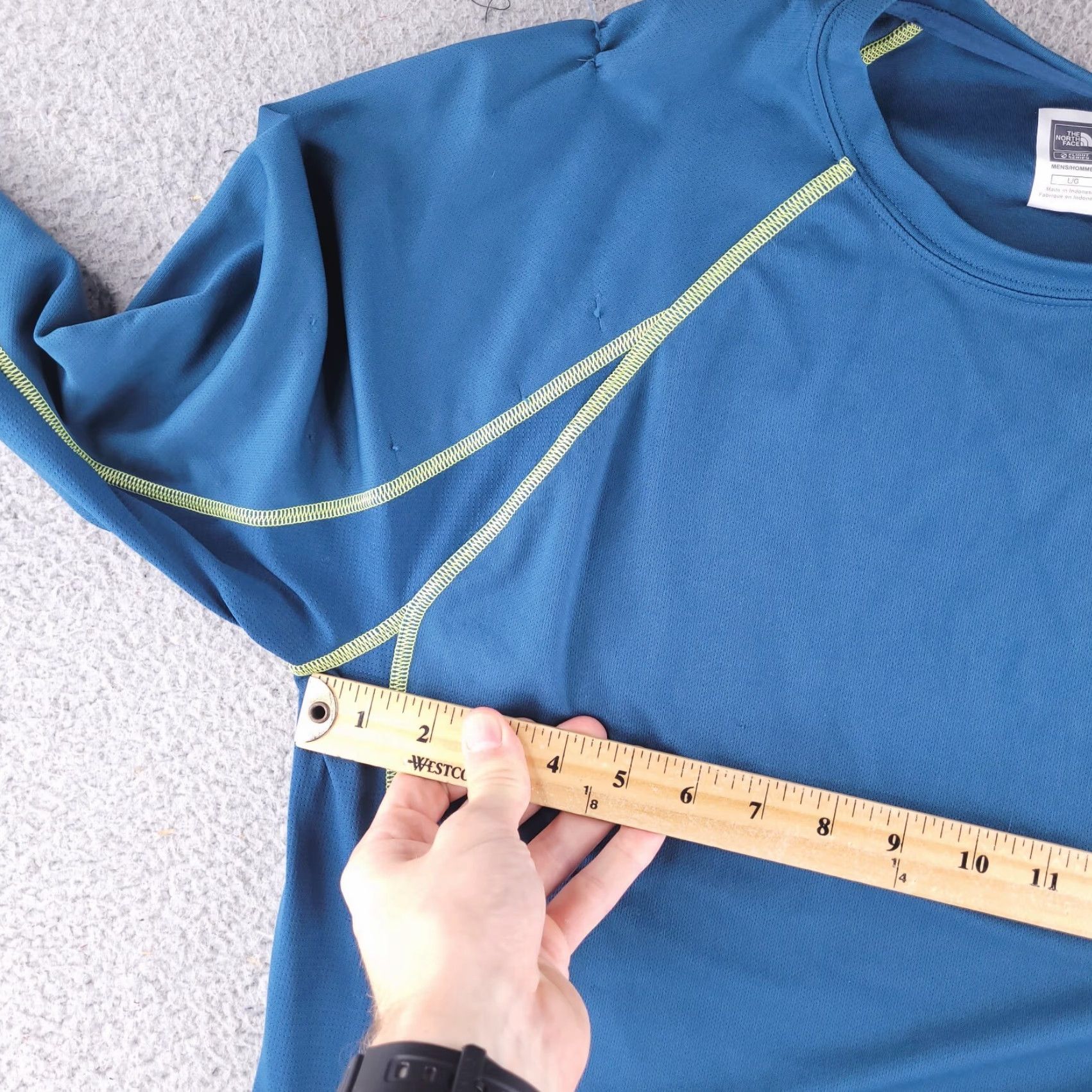 The North Face The North Face Shirt Mens L Blue Long Sleeve Slim Run Gym Pullover T-Shirt Activewear Size US L / EU 52-54 / 3 - 7 Thumbnail