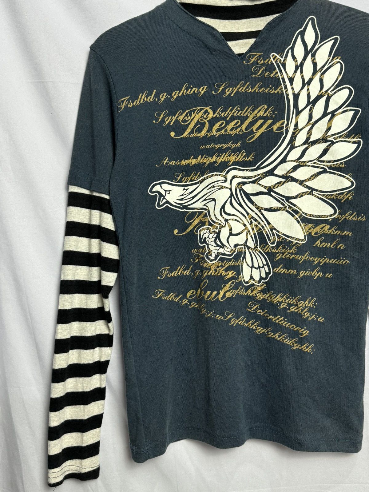 Japanese Brand Japanese Eagle Poem Hybrid Long Sleeve Ifsixwasnine Style Size US S / EU 44-46 / 1 - 4 Thumbnail