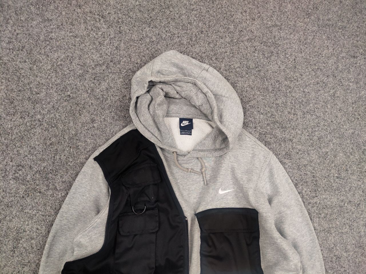 Nike Vintage Nike Custom Cargo Pocket Vest Oversized Hoodie Y2K Size US L / EU 52-54 / 3 - 4 Thumbnail
