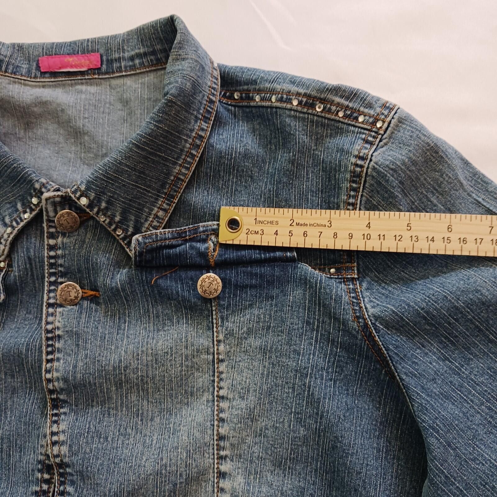 Other VTG Thalia Sodi Denim Women Jacket Jeans Blue Vest Size M Size M / US 6-8 / IT 42-44 - 10 Thumbnail