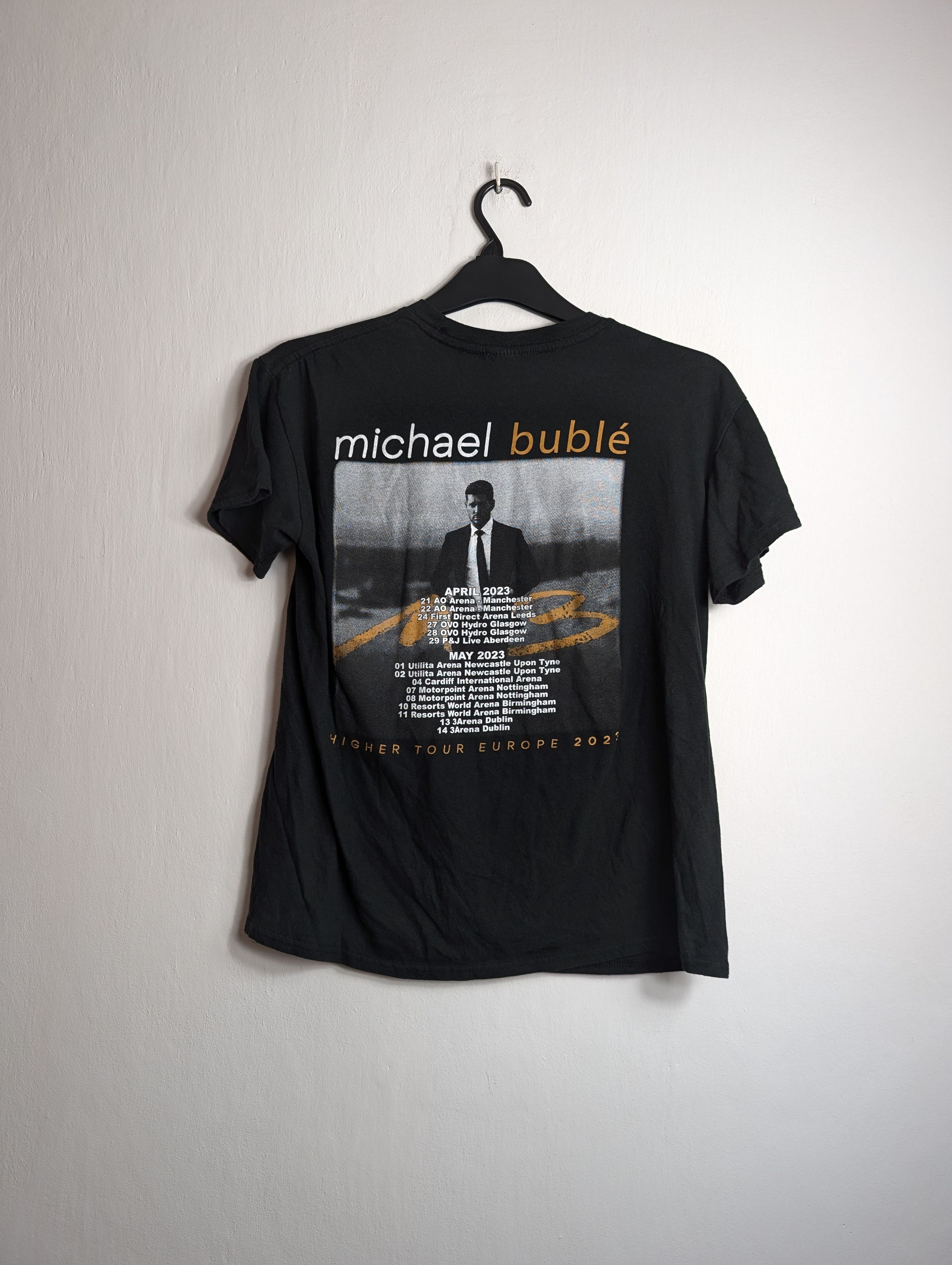 Band Tees Michael Buble 2023 Concert Tour T-shirt Higher Tour Europe Size M / US 6-8 / IT 42-44 - 3 Thumbnail