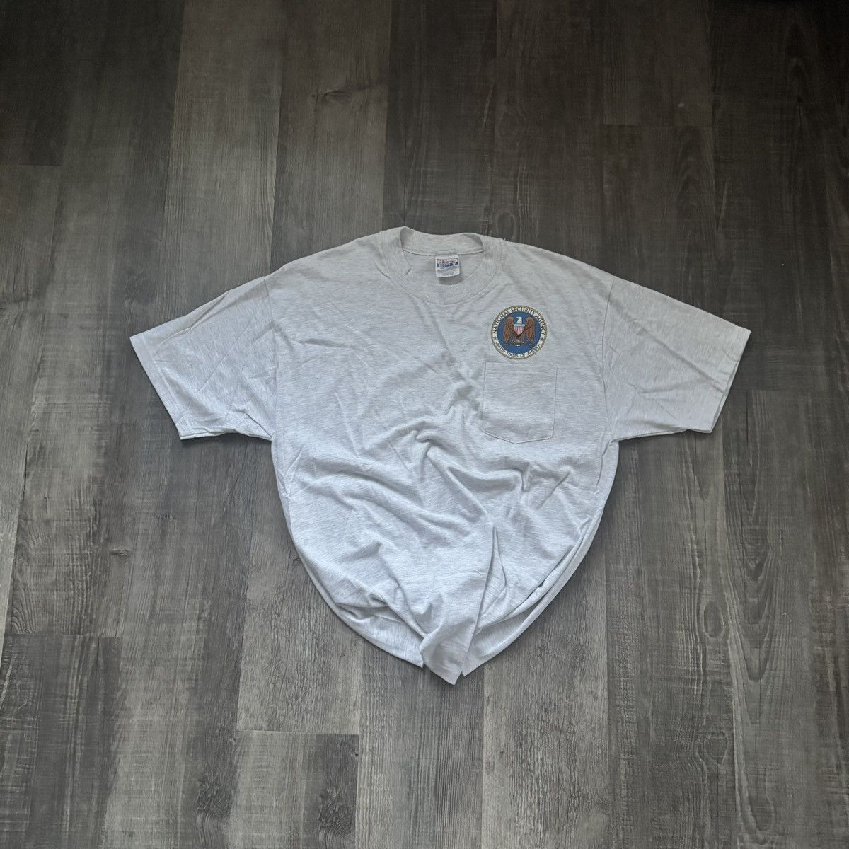 Hanes HANES • VNTG "NSA" Pre-Shrunk Tee (XL) Size US XL / EU 56 / 4 - 1 Thumbnail