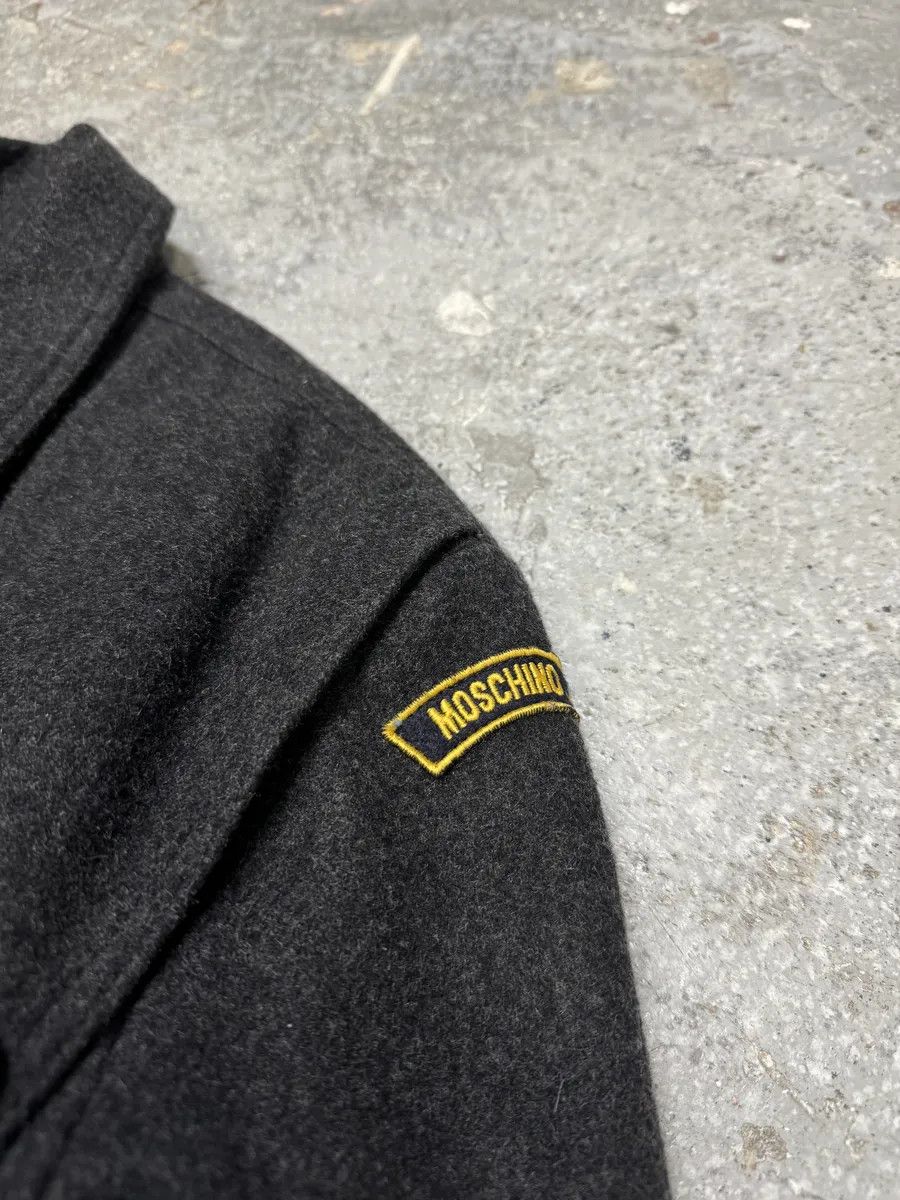 Moschino 2000s Moschino Grey Wool Bomber Jacket Size US L / EU 52-54 / 3 - 7 Thumbnail