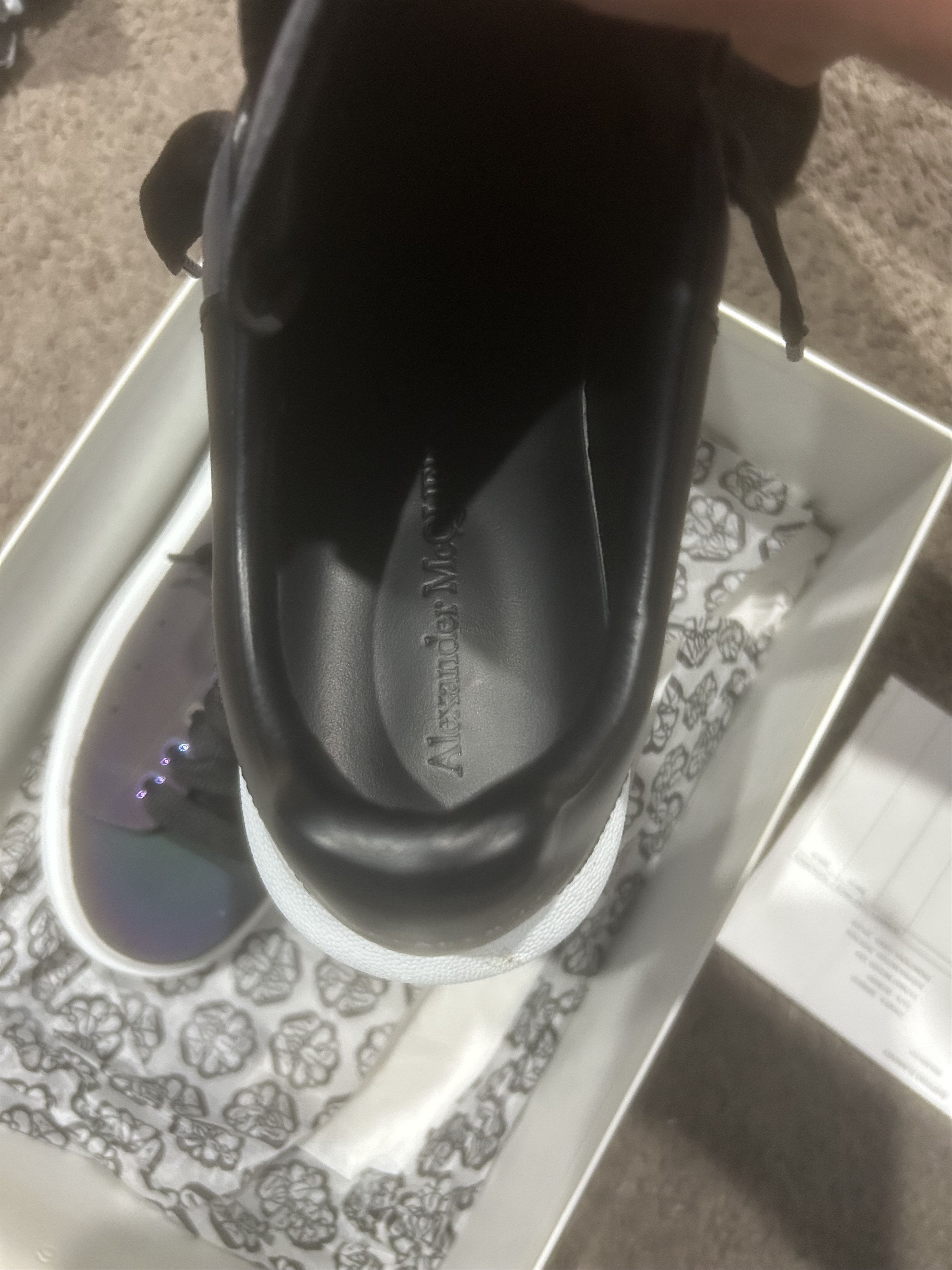 Alexander McQueen Alexander McQueen Irridescent Tech Bettle/Black Size US 7 / EU 40 - 3 Thumbnail
