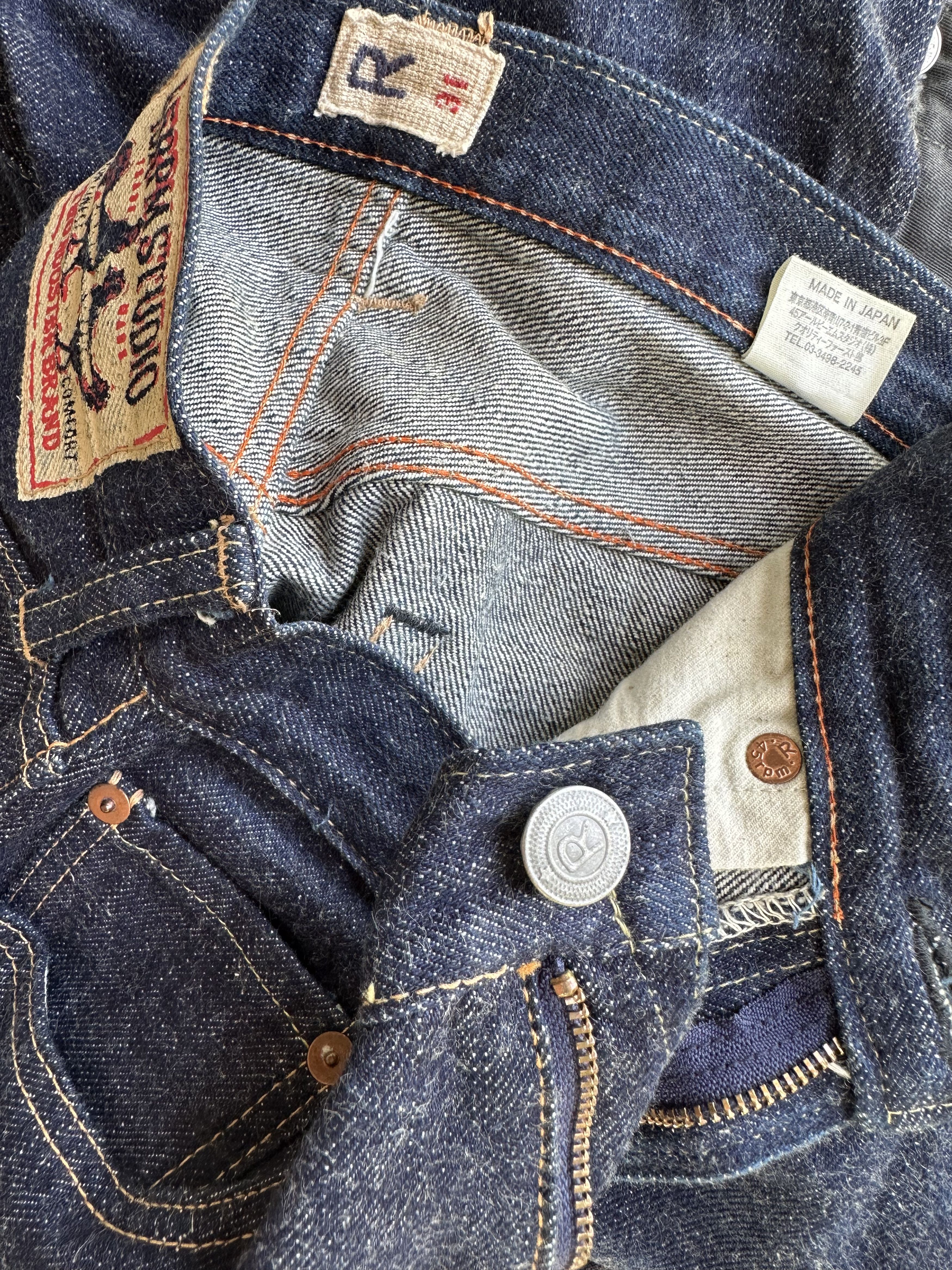 45rpm Japanese Brand R 45RPM STUDIO Two Rooster Brand Denim Jeans Size US 28 / EU 44 - 23 Thumbnail