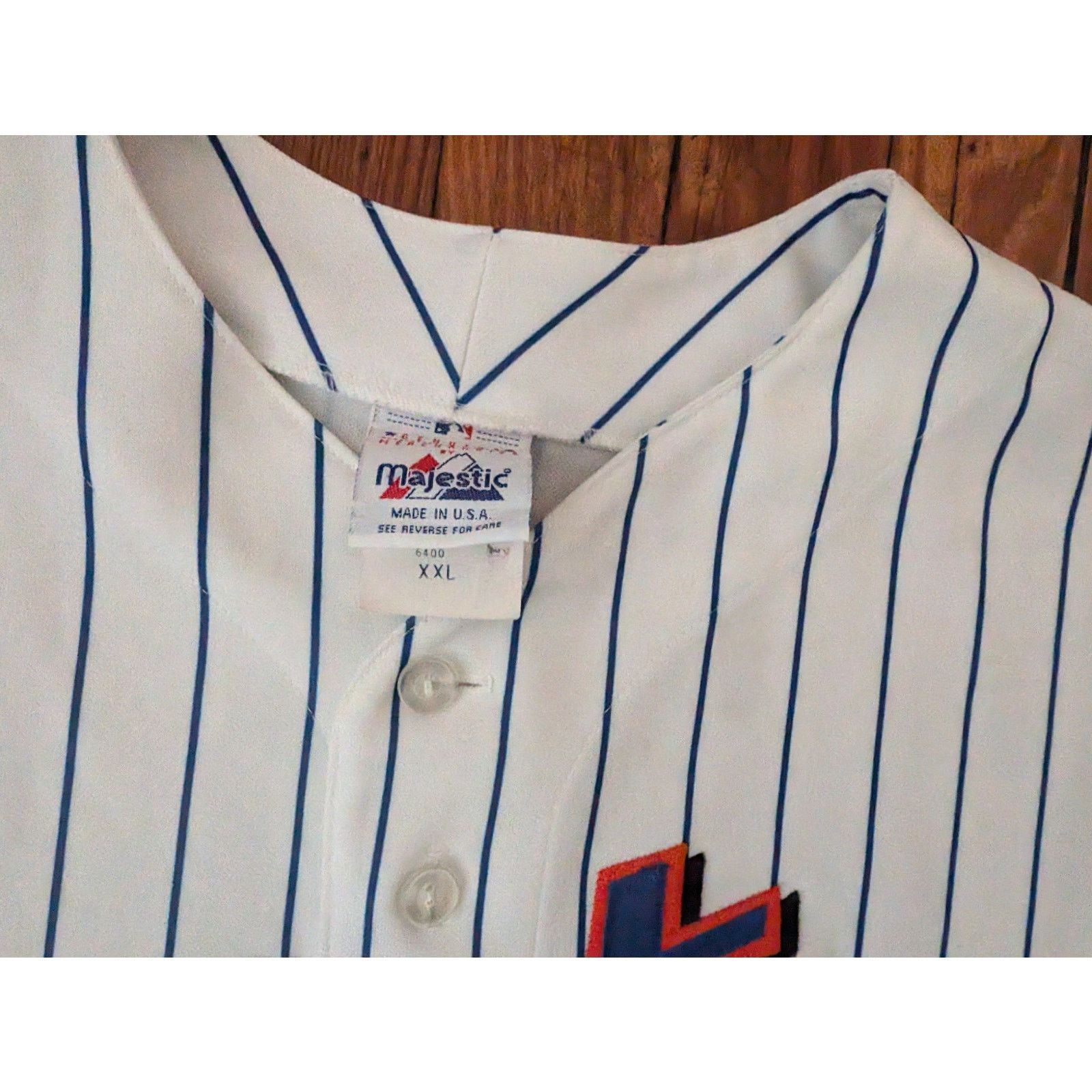 Majestic Majestic Made in USA NY Mets Made in USA Size 2XL Jersey Size US XXL / EU 58 / 5 - 5 Thumbnail