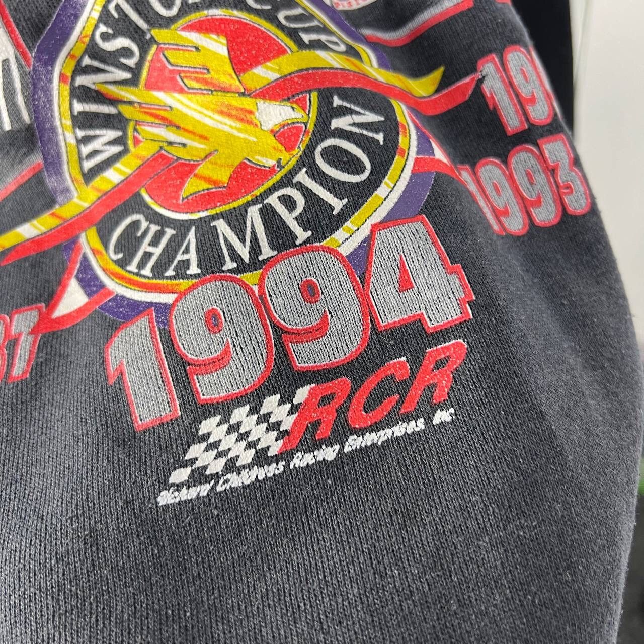 NASCAR 1994 Vtg Dale Earnhardt Sweatshirt RCR Sport Racing 7 Time Size US XL / EU 56 / 4 - 5 Thumbnail