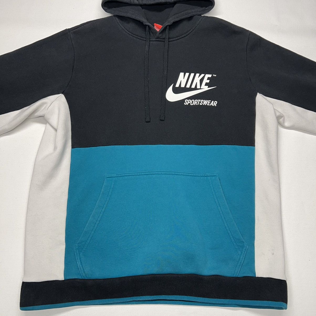 Nike Nike Sweatshirt Hoodie Teal Black Sportswear Logo Sweater Size US L / EU 52-54 / 3 - 2 Thumbnail