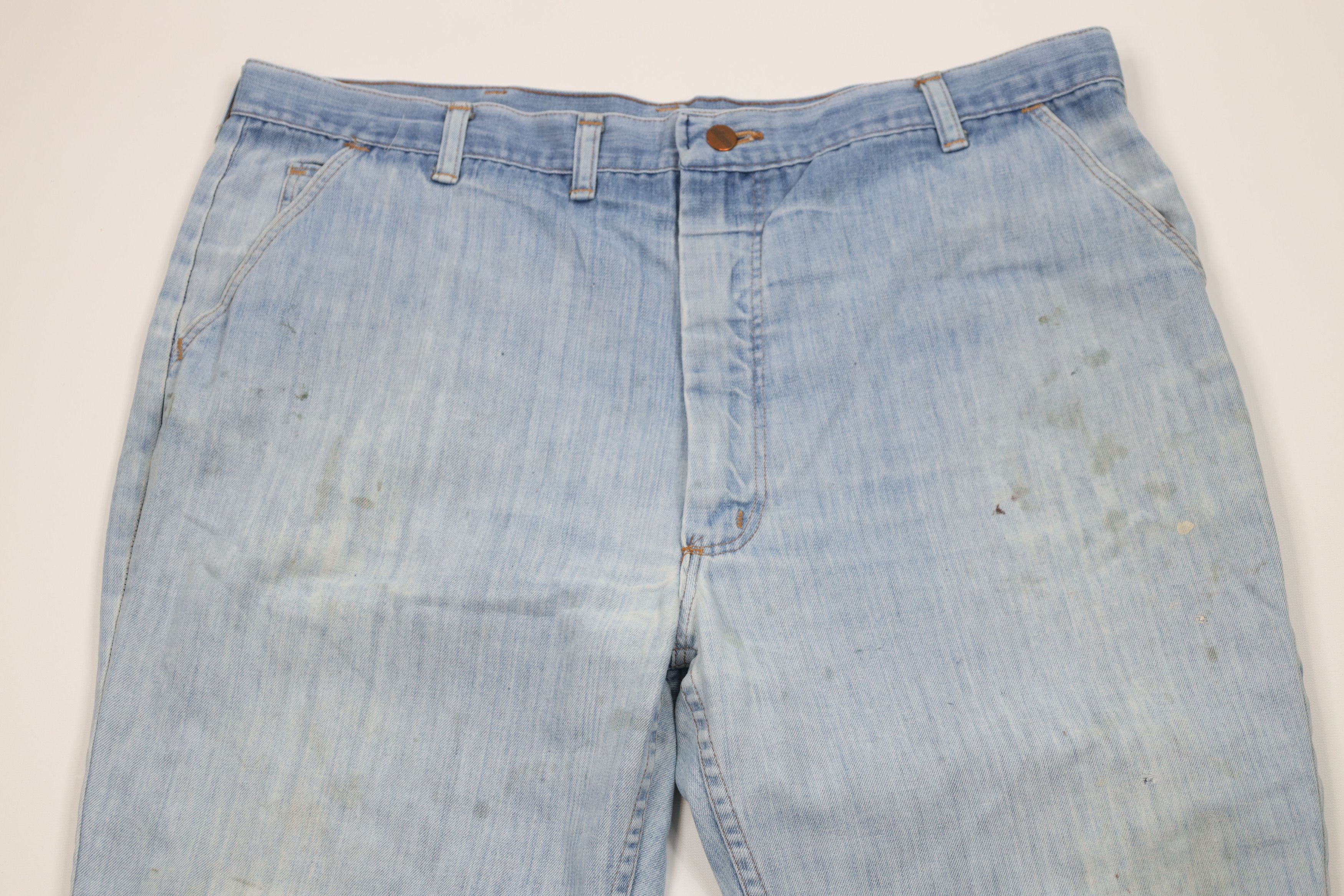 Wrangler Vintage 70s Wrangler Flared Bell Bottoms Denim Jeans USA Size US 40 / EU 56 - 2 Thumbnail