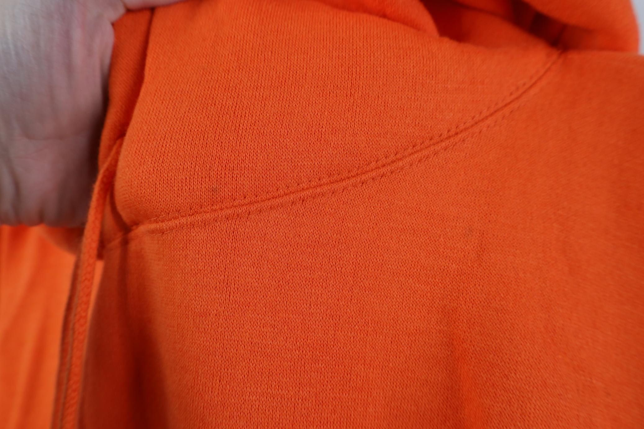 Vintage Vintage 90s Streetwear Heavyweight Hoodie Sweatshirt Orange Size US XL / EU 56 / 4 - 5 Thumbnail