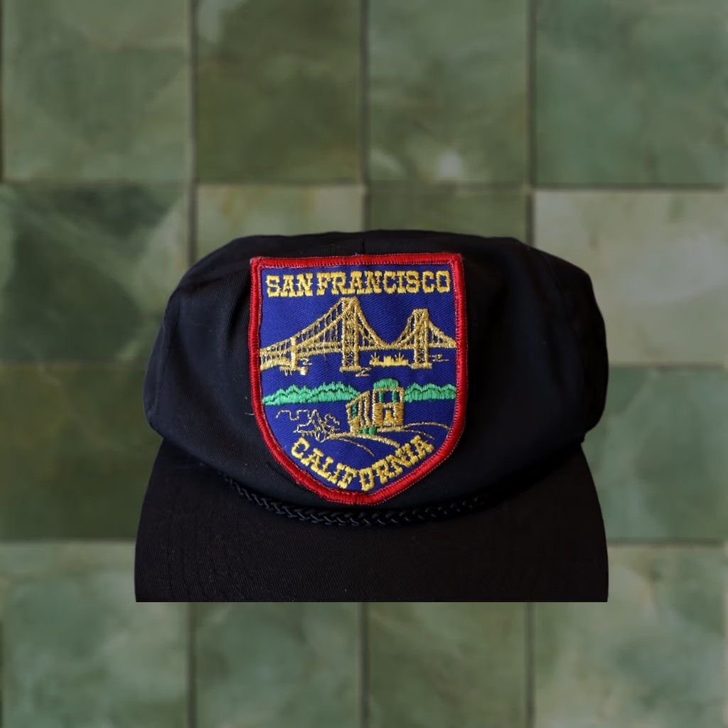 Vintage Cameo Black VINTAGE San Francisco California CA GOLDEN GATE SNAPBACK OSFA Cotton Cap Men One Size Size ONE SIZE - 1 Thumbnail