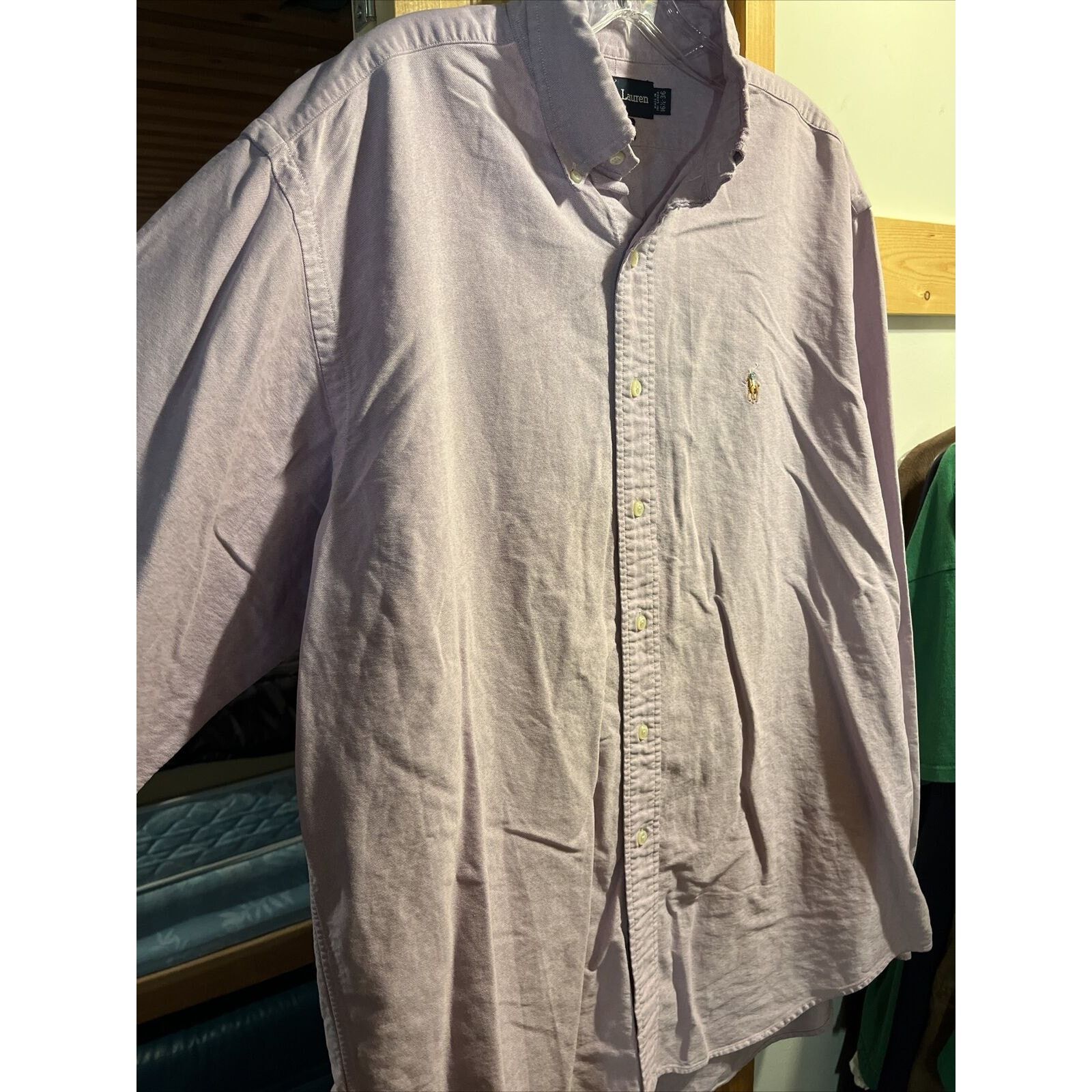Ralph Lauren Ralph Lauren Men’s 16.5 36 Purple Yarmouth LS Cotton Shirt Size US XL / EU 56 / 4 - 7 Thumbnail
