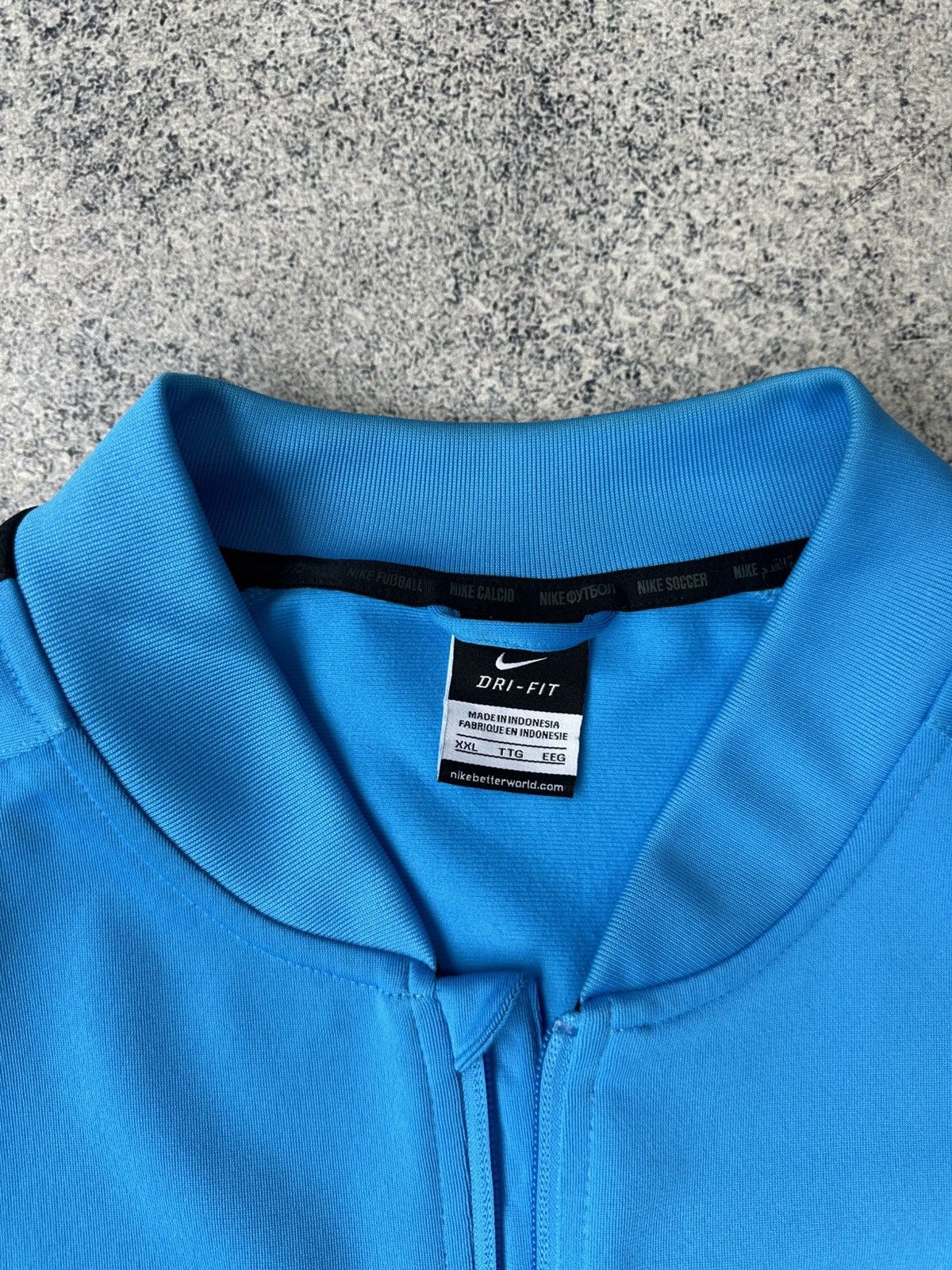 Nike × Vintage VTG Nike Internazionale Calcio Football Italy Track Jacket Size US XXL / EU 58 / 5 - 7 Thumbnail